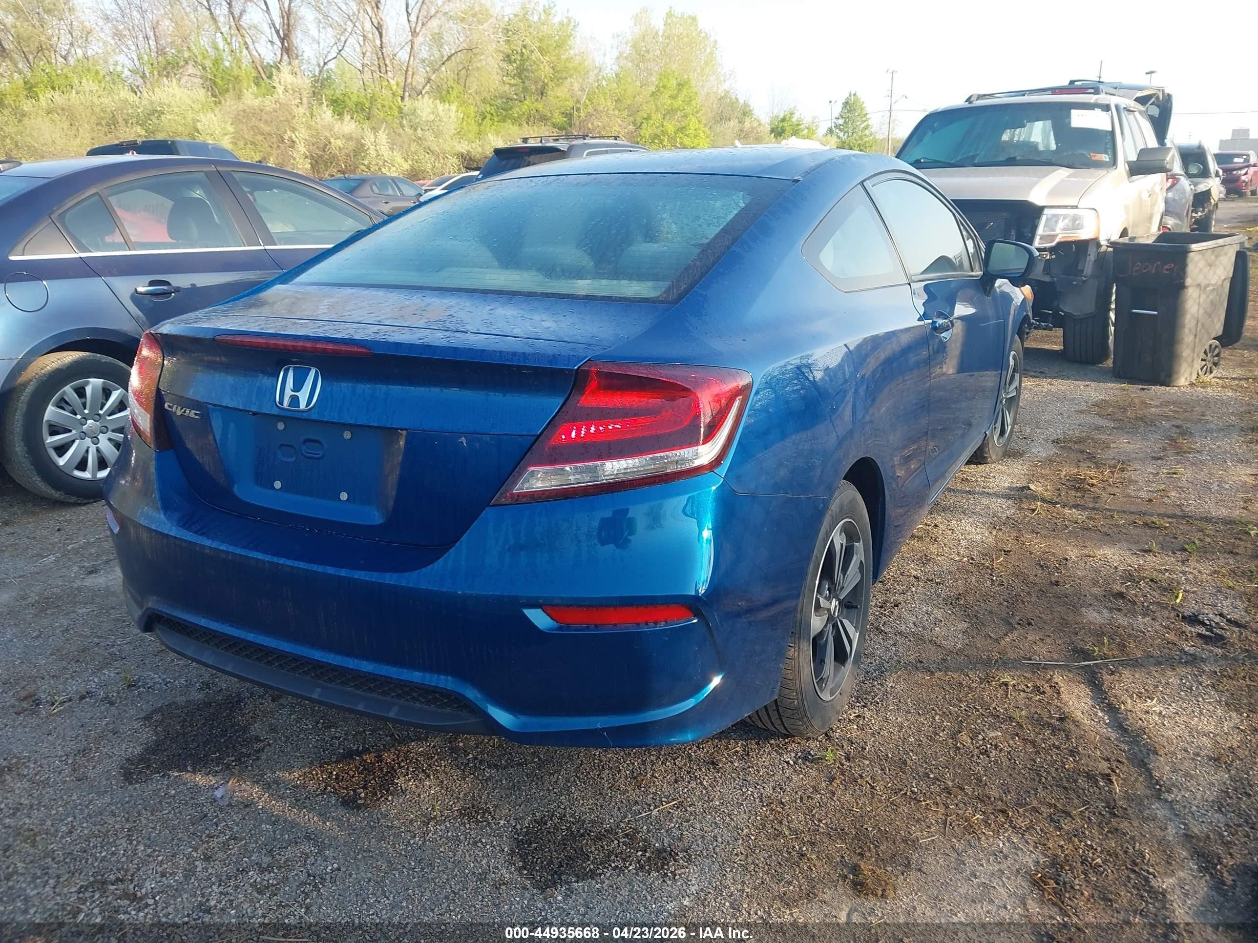 2015 Honda Civic Ex Blue vin: 2HGFG3B85FH501272