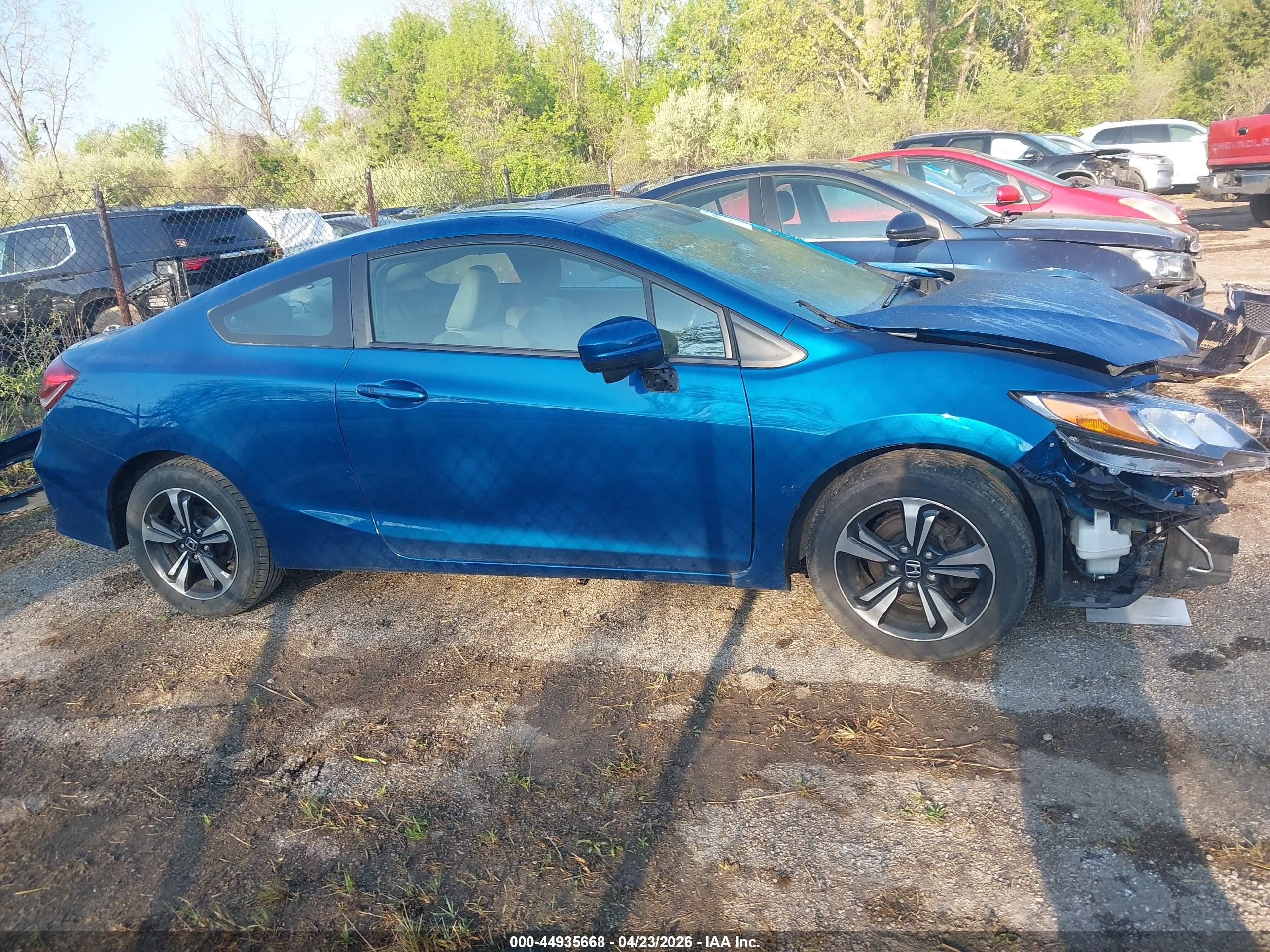2015 Honda Civic Ex Blue vin: 2HGFG3B85FH501272