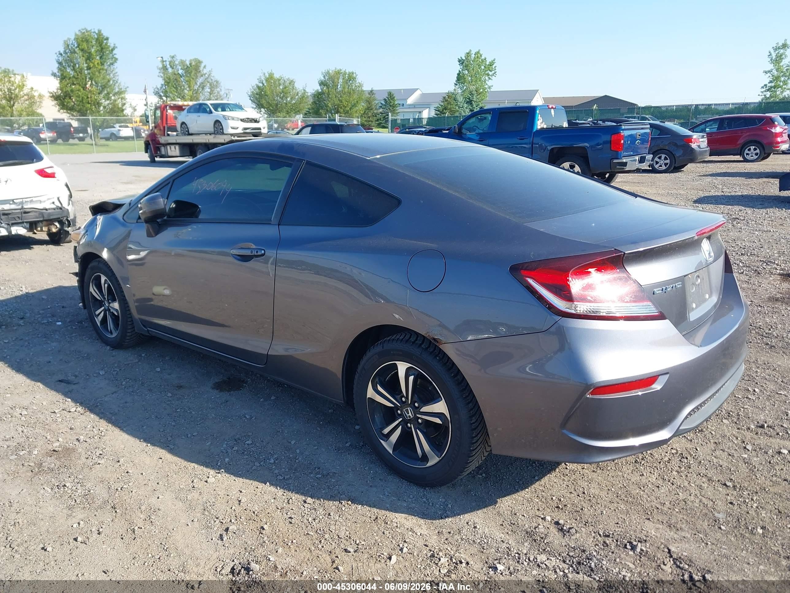 2015 Honda Civic Ex Gray vin: 2HGFG3B85FH523417