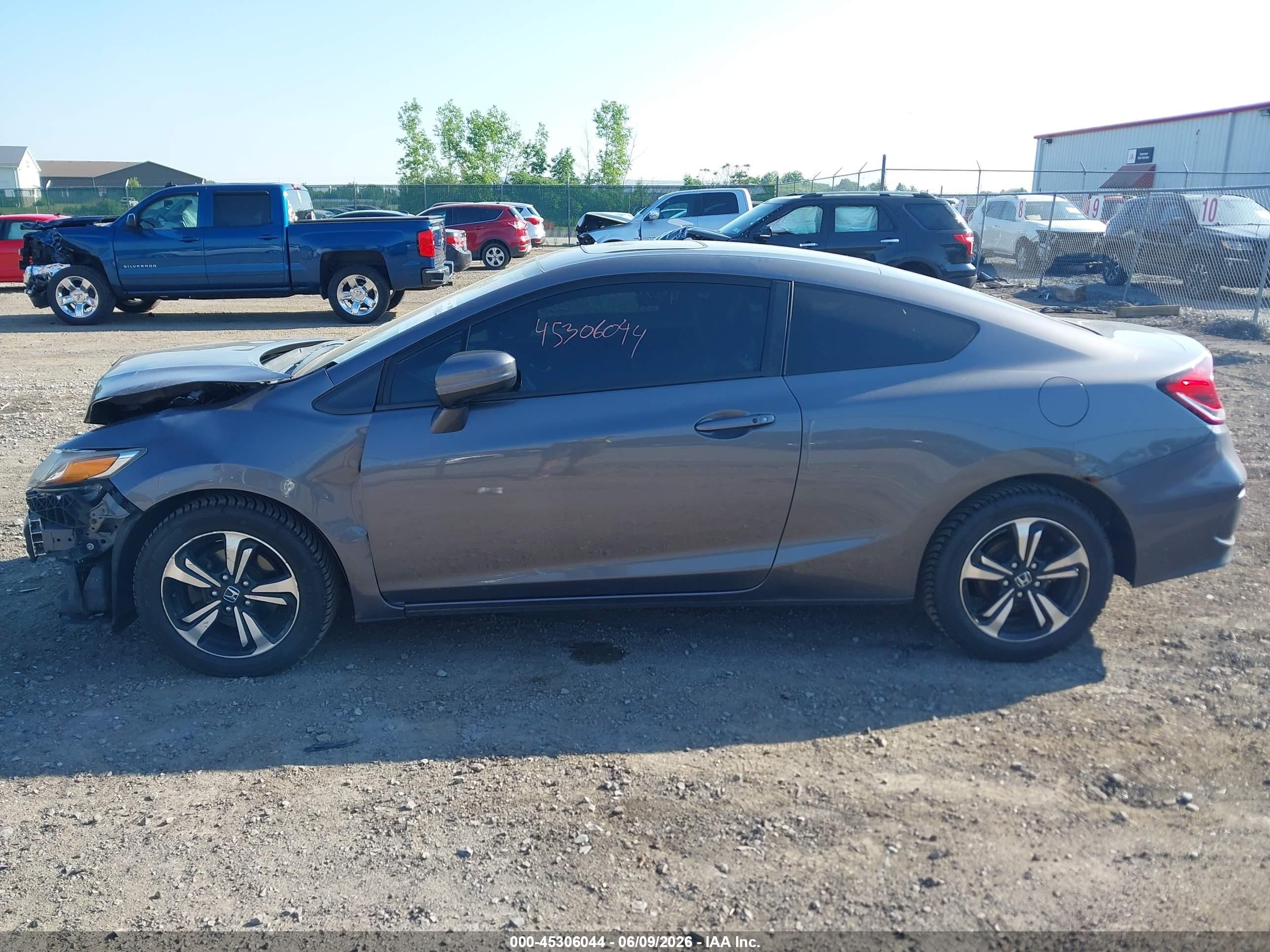 2015 Honda Civic Ex Gray vin: 2HGFG3B85FH523417
