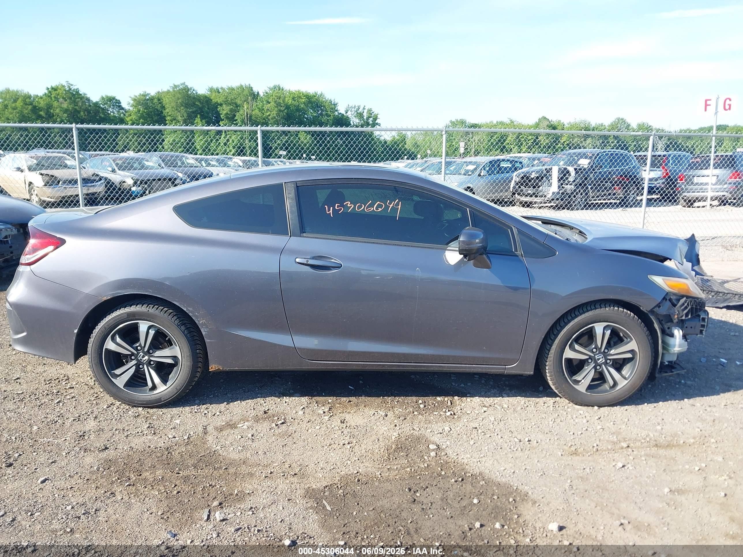 2015 Honda Civic Ex Gray vin: 2HGFG3B85FH523417