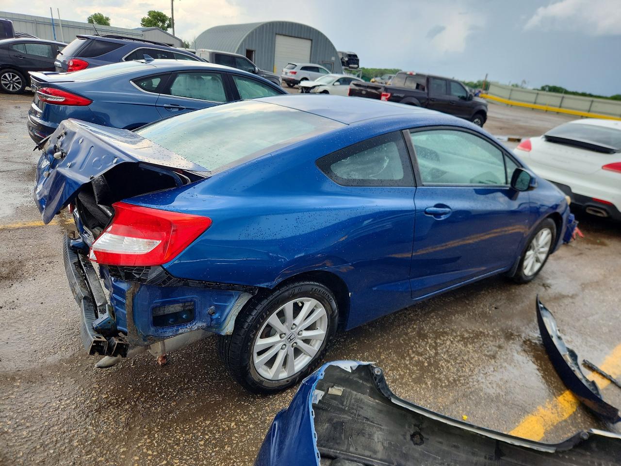 2012 Honda Civic Ex Blue vin: 2HGFG3B86CH500787