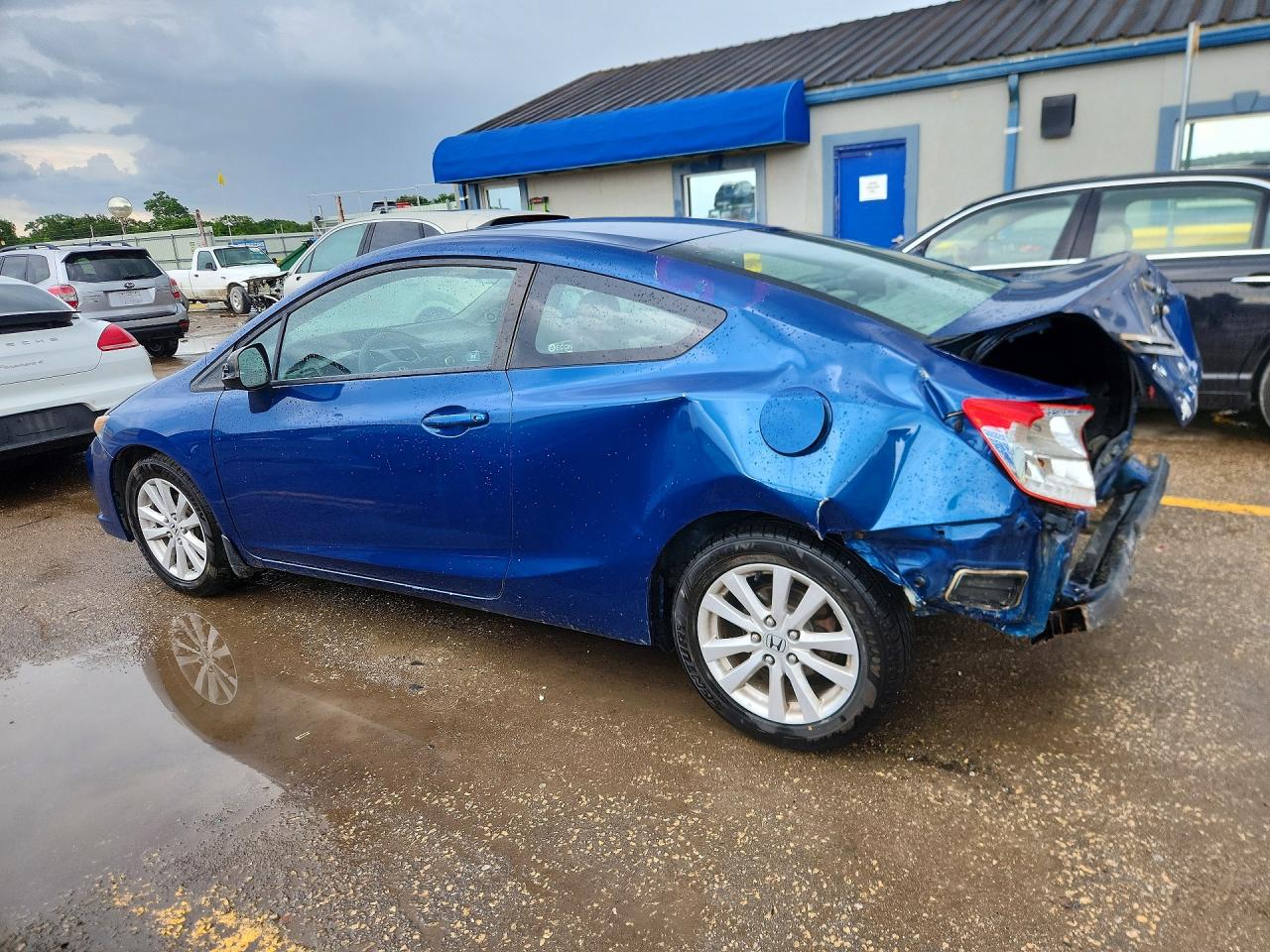 2012 Honda Civic Ex Blue vin: 2HGFG3B86CH500787