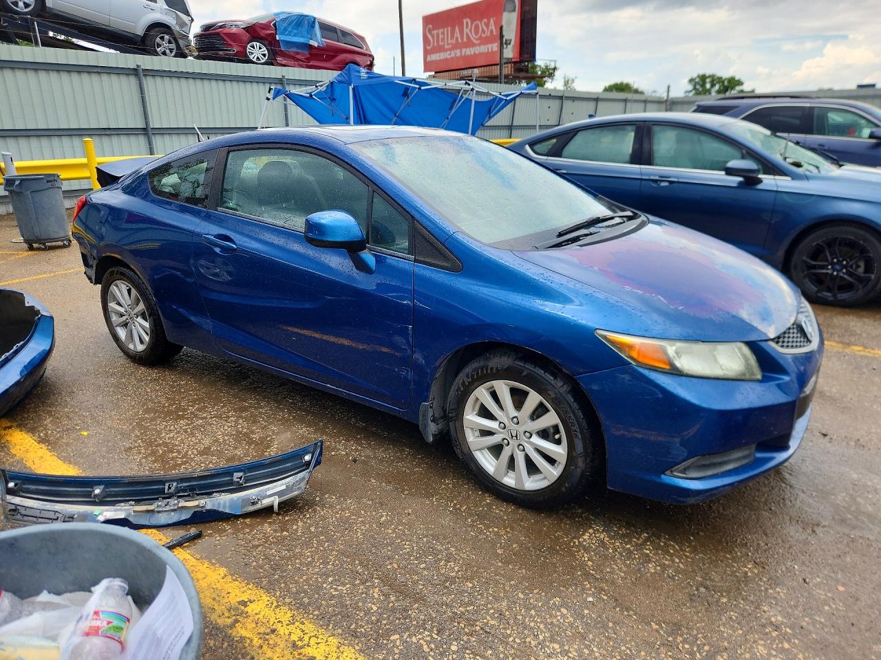 2012 Honda Civic Ex Blue vin: 2HGFG3B86CH500787