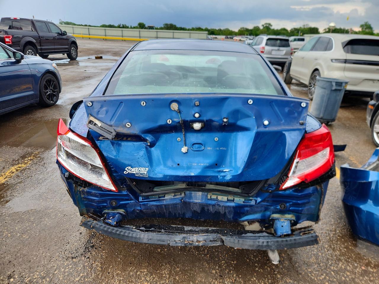 2012 Honda Civic Ex Blue vin: 2HGFG3B86CH500787
