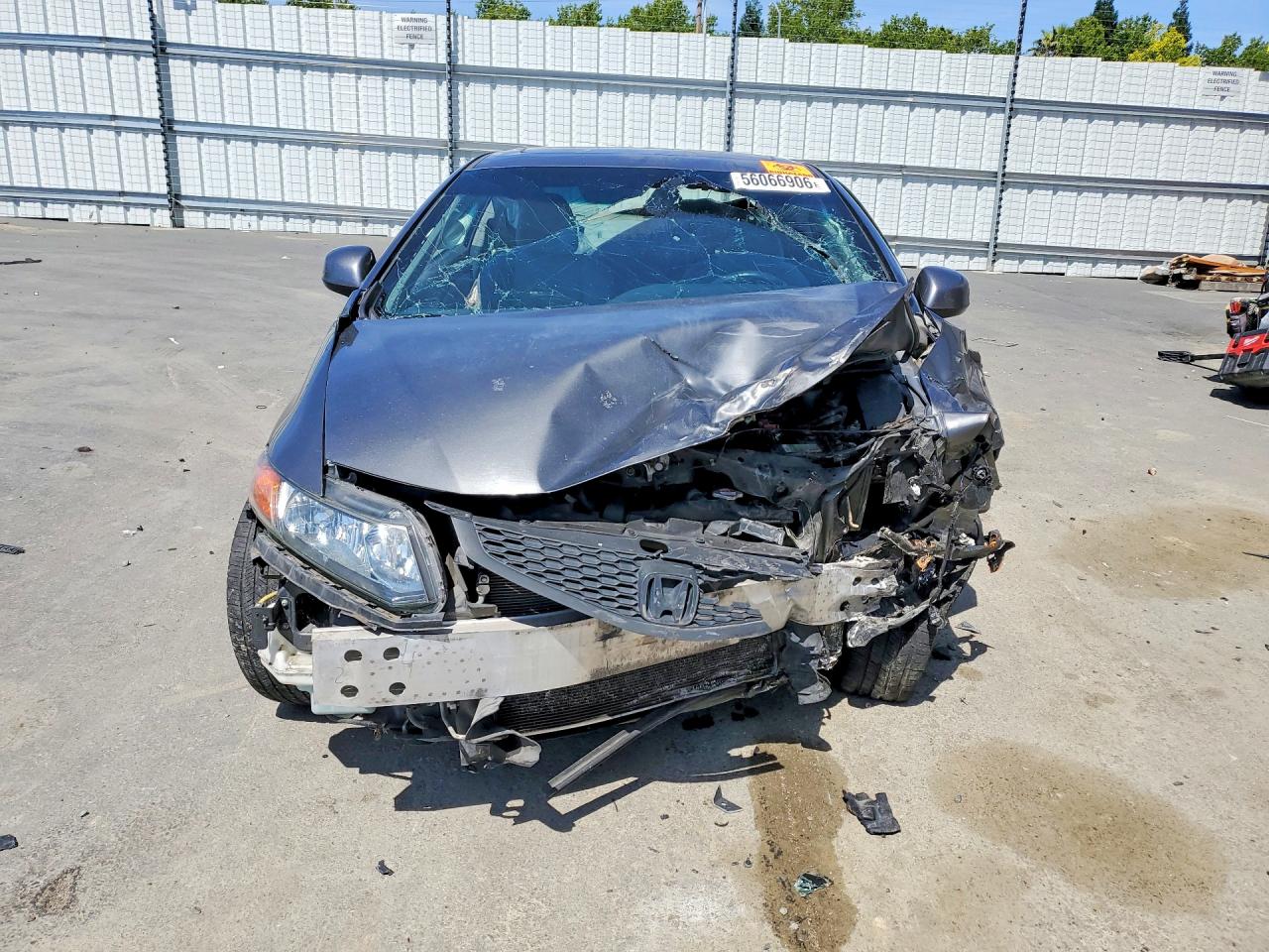 2012 Honda Civic Ex Серый vin: 2HGFG3B86CH508694