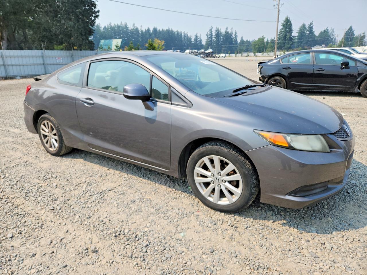 2012 Honda Civic Ex Gray vin: 2HGFG3B86CH510042
