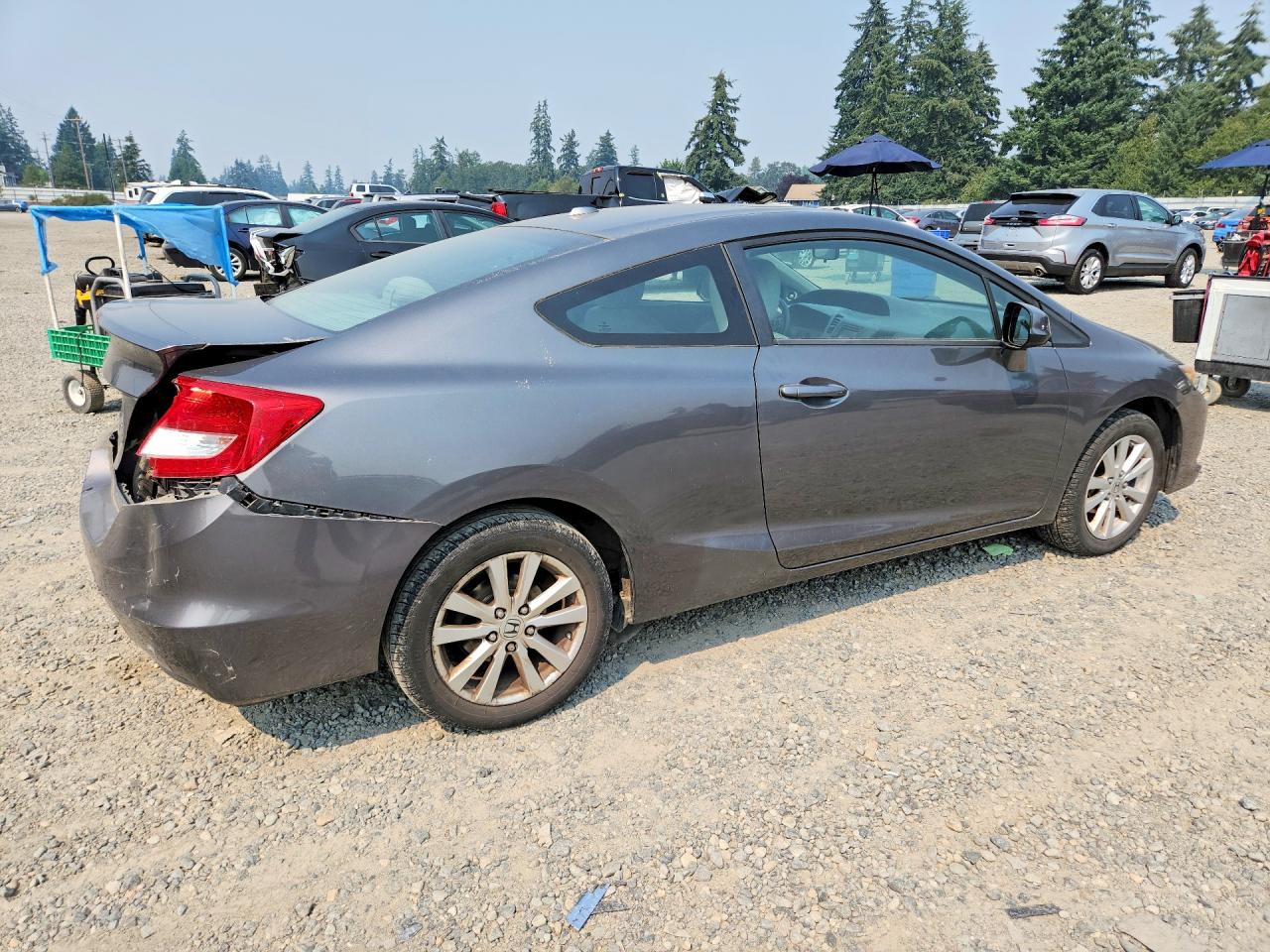 2012 Honda Civic Ex Gray vin: 2HGFG3B86CH510042