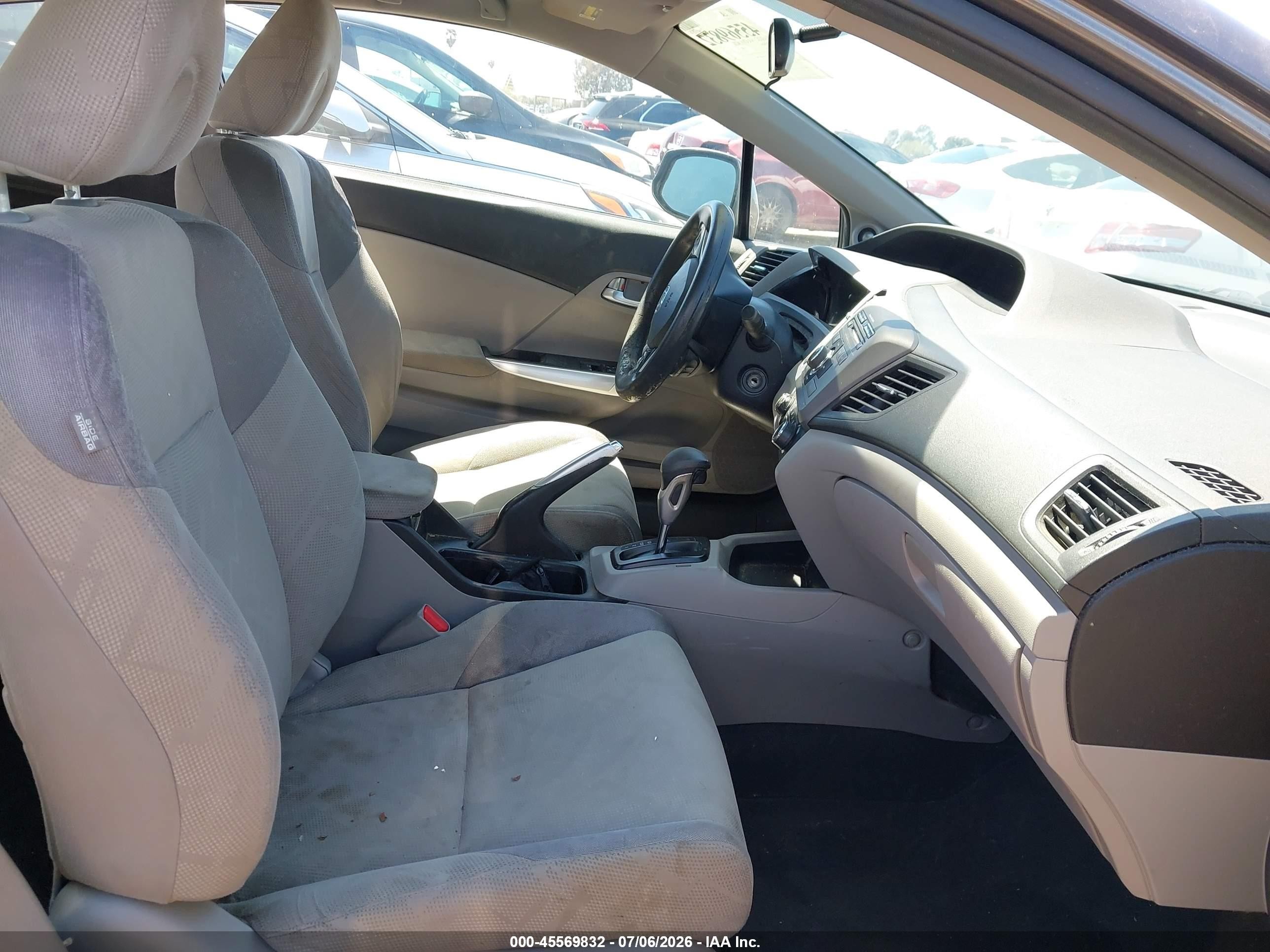 2012 Honda Civic Ex Gray vin: 2HGFG3B86CH526662