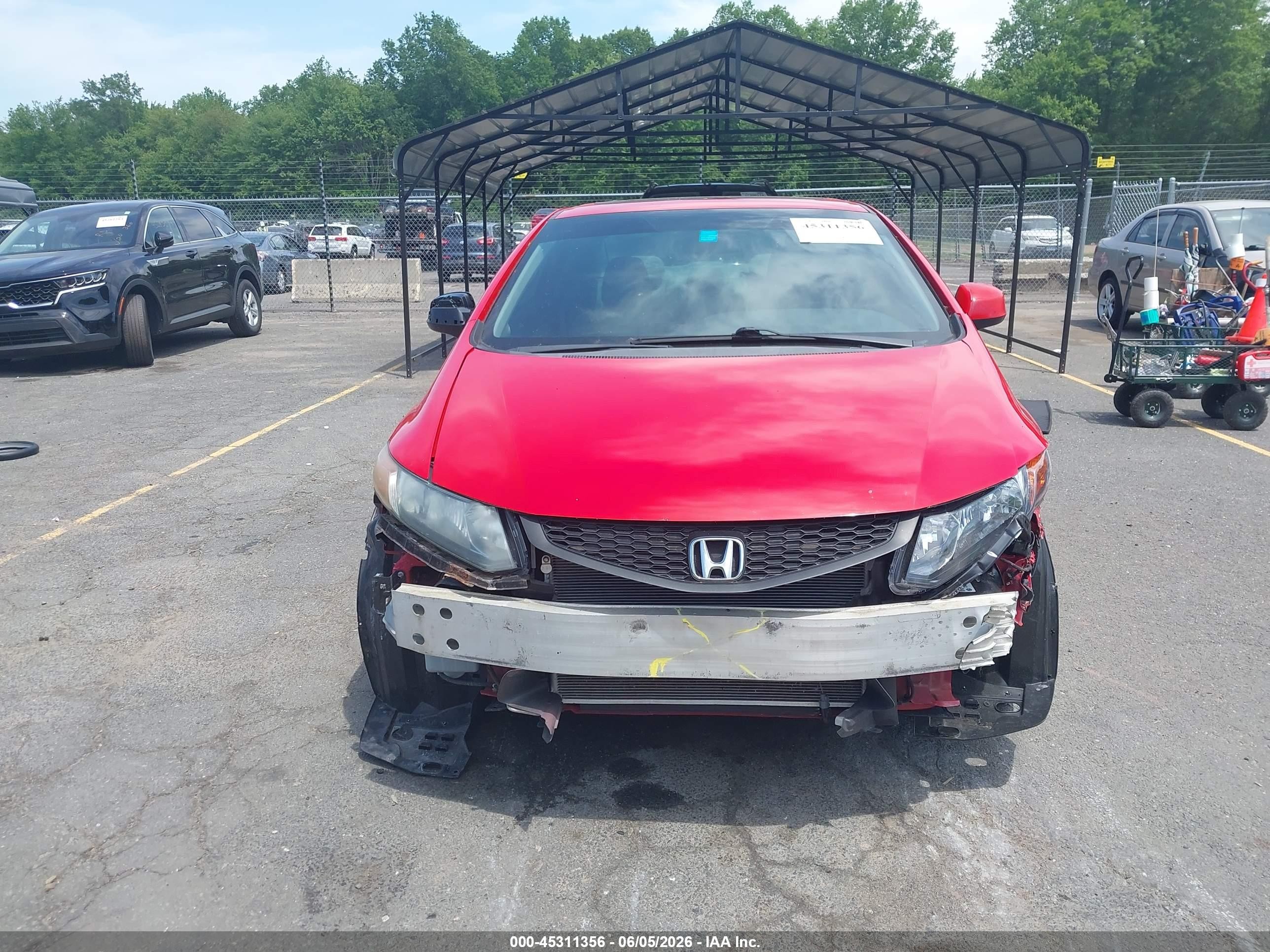 2012 Honda Civic Ex Red vin: 2HGFG3B86CH539587