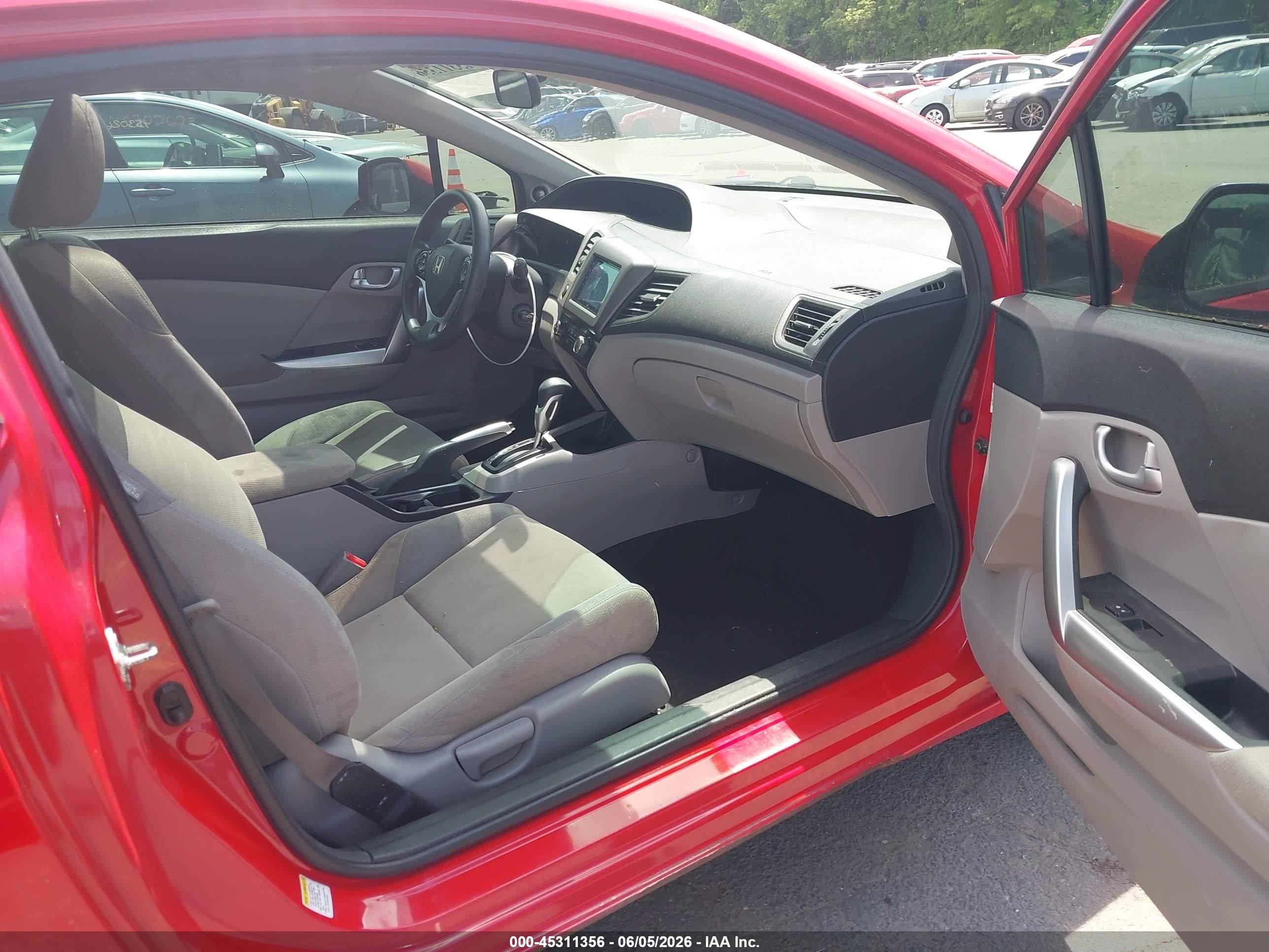2012 Honda Civic Ex Red vin: 2HGFG3B86CH539587