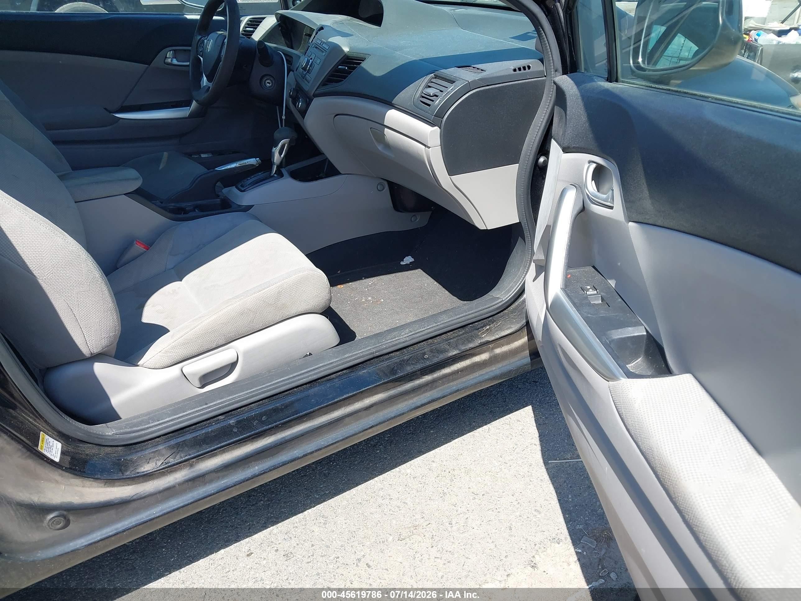 2012 Honda Civic Ex Black vin: 2HGFG3B86CH543865