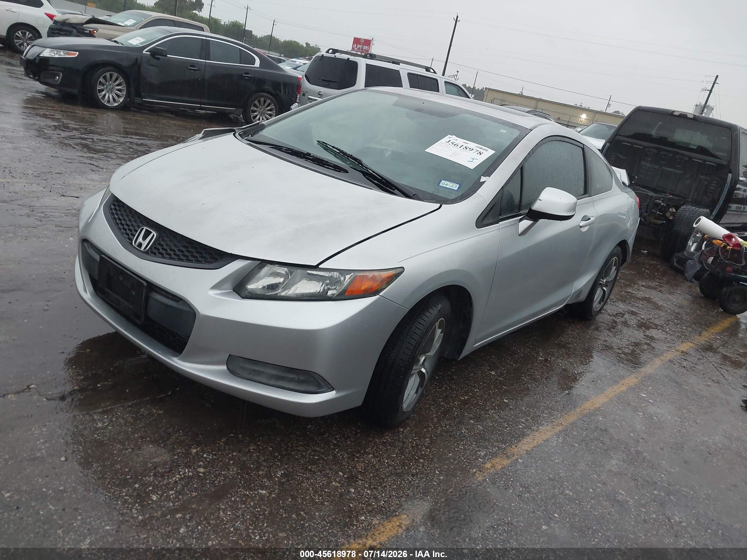 2012 Honda Civic Ex Серебряный vin: 2HGFG3B86CH544093