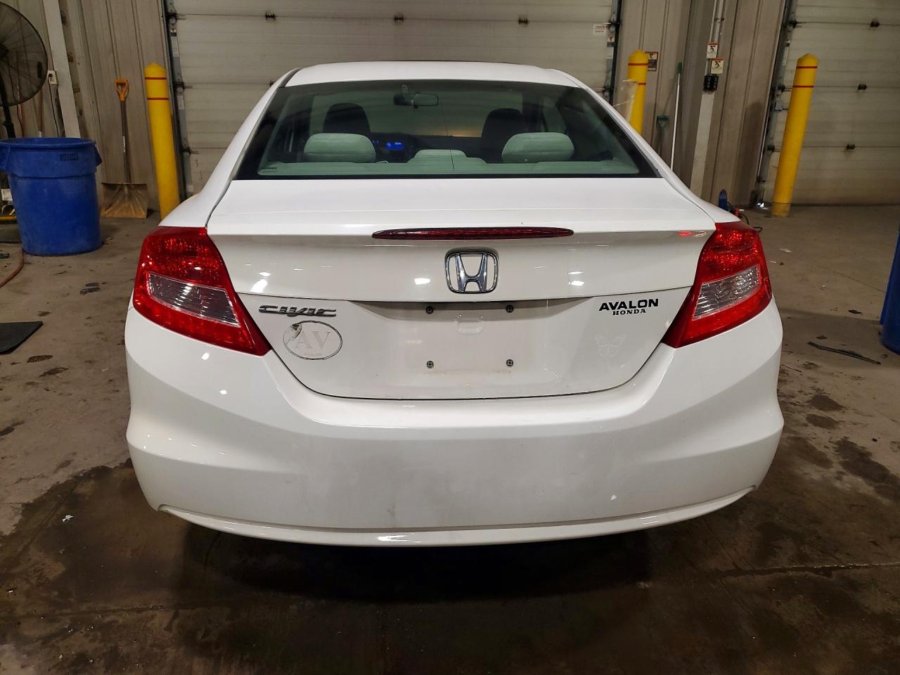 2012 Honda Civic Ex White vin: 2HGFG3B86CH544188