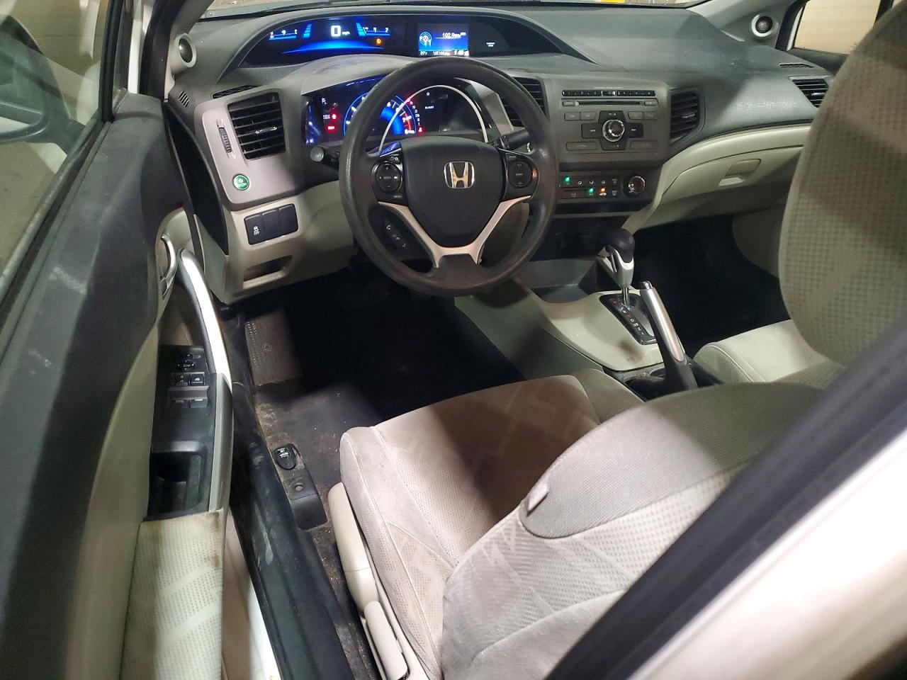 2012 Honda Civic Ex White vin: 2HGFG3B86CH544188