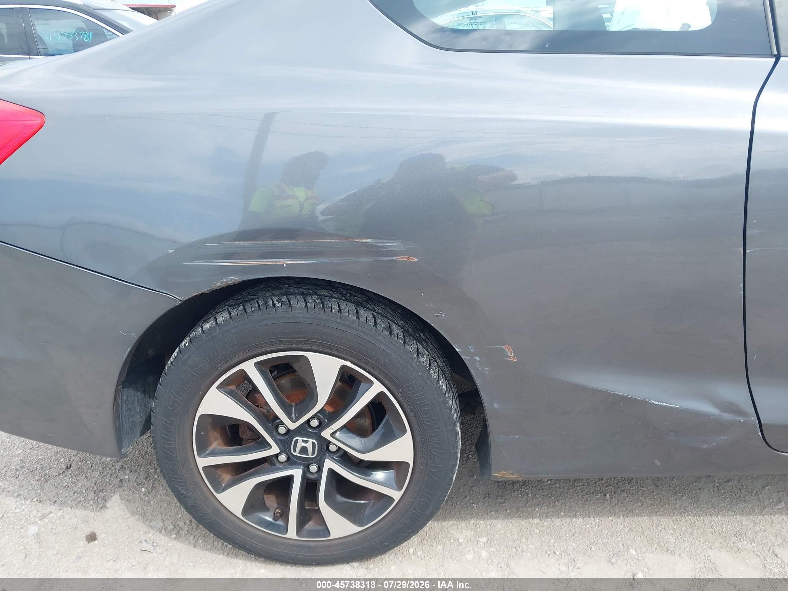 2013 Honda Civic Ex Gray vin: 2HGFG3B86DH514755