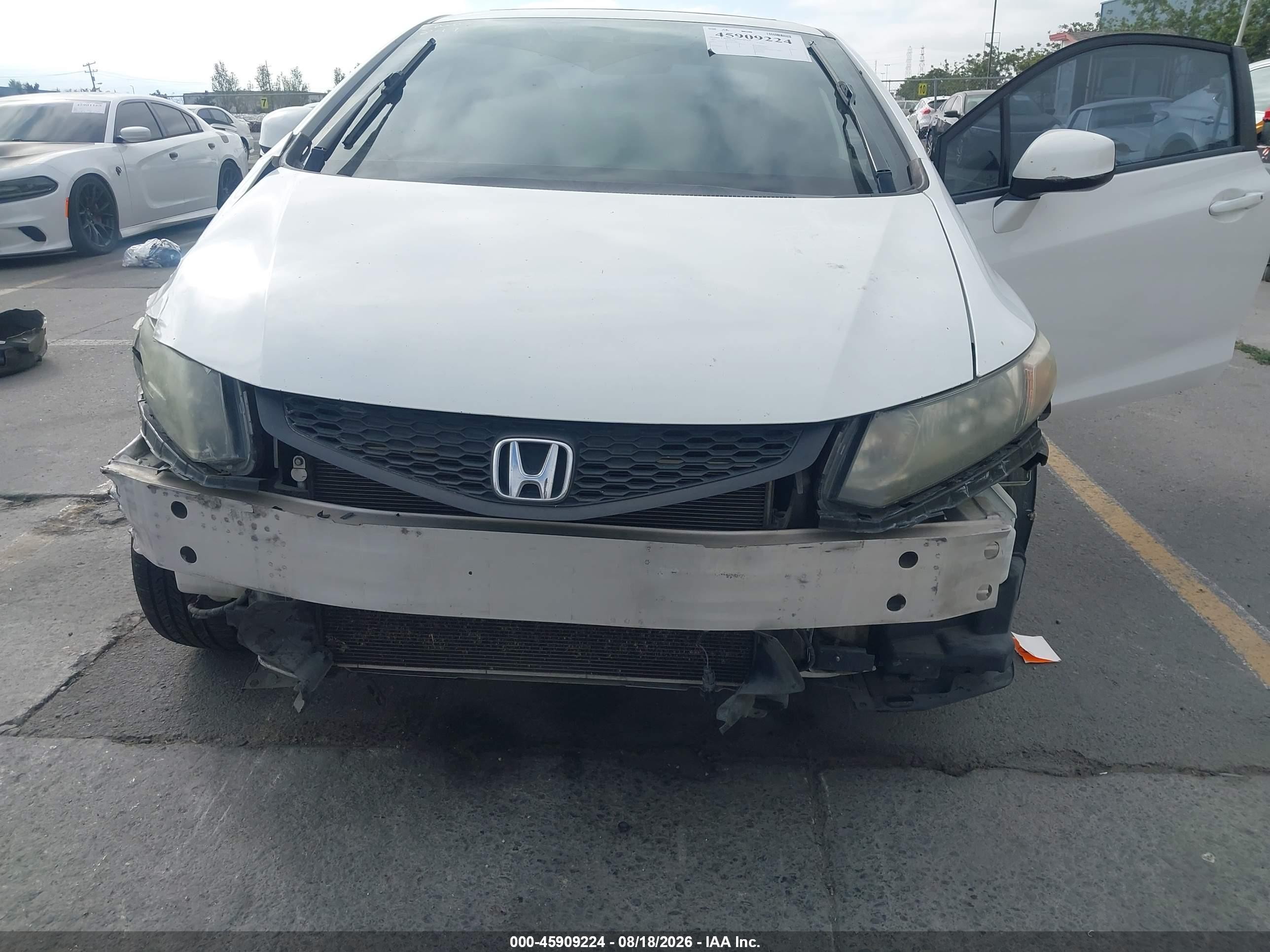 2013 Honda Civic Ex Белый vin: 2HGFG3B86DH515873