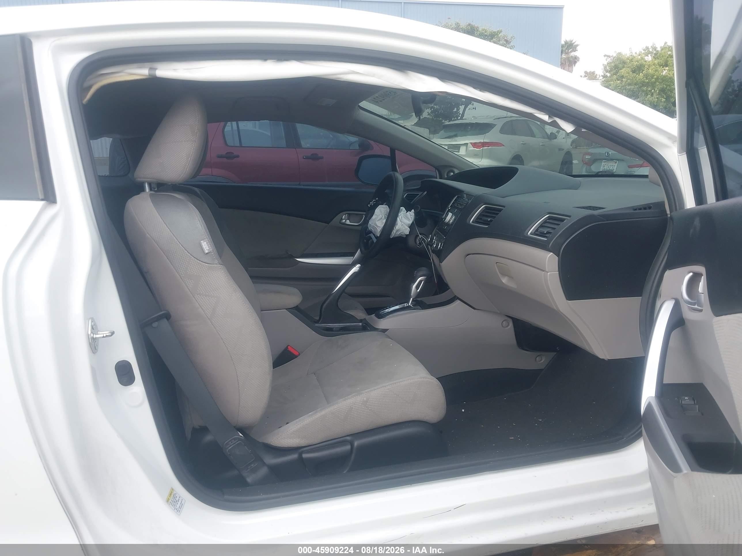 2013 Honda Civic Ex Белый vin: 2HGFG3B86DH515873