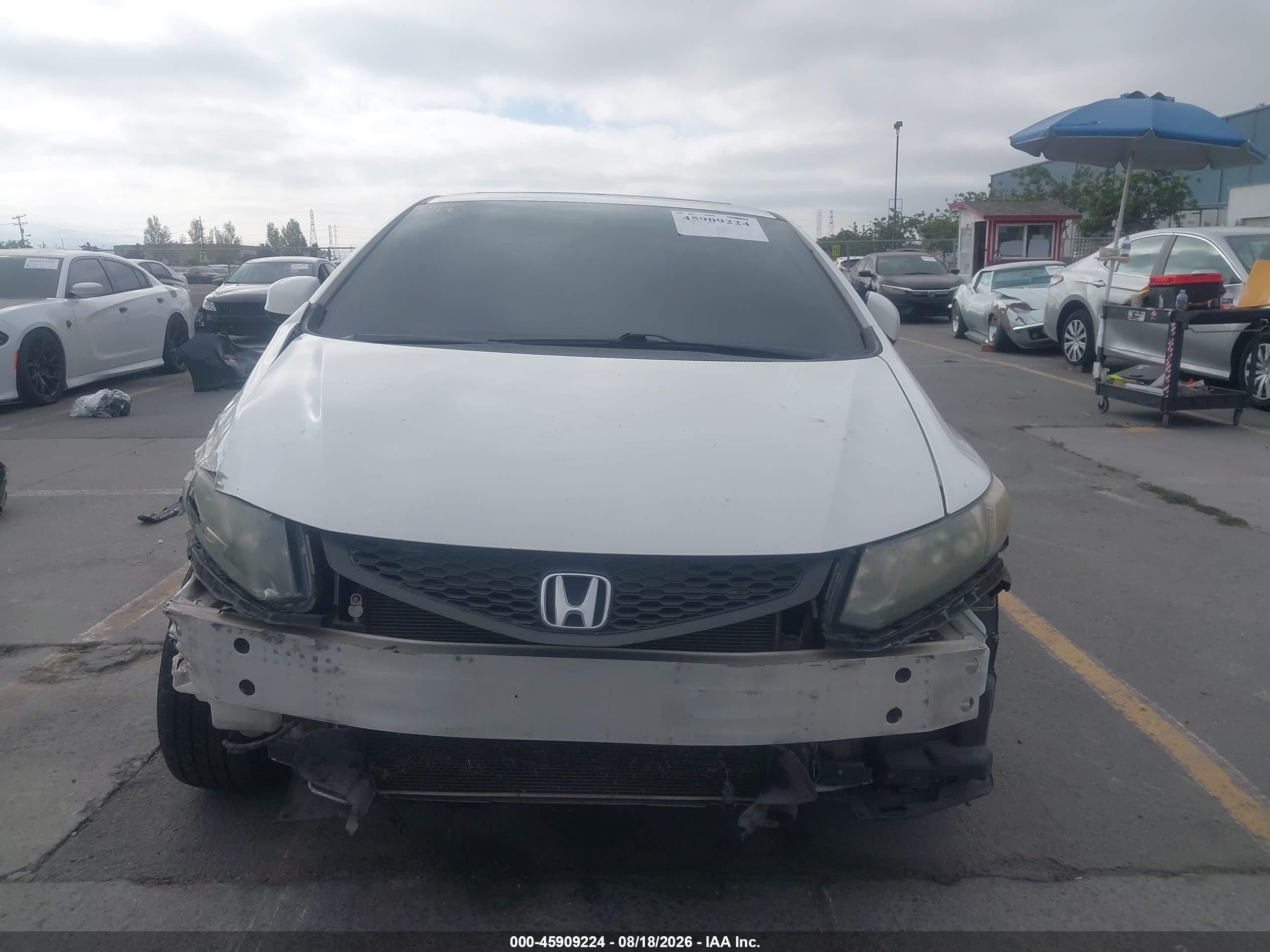 2013 Honda Civic Ex Белый vin: 2HGFG3B86DH515873