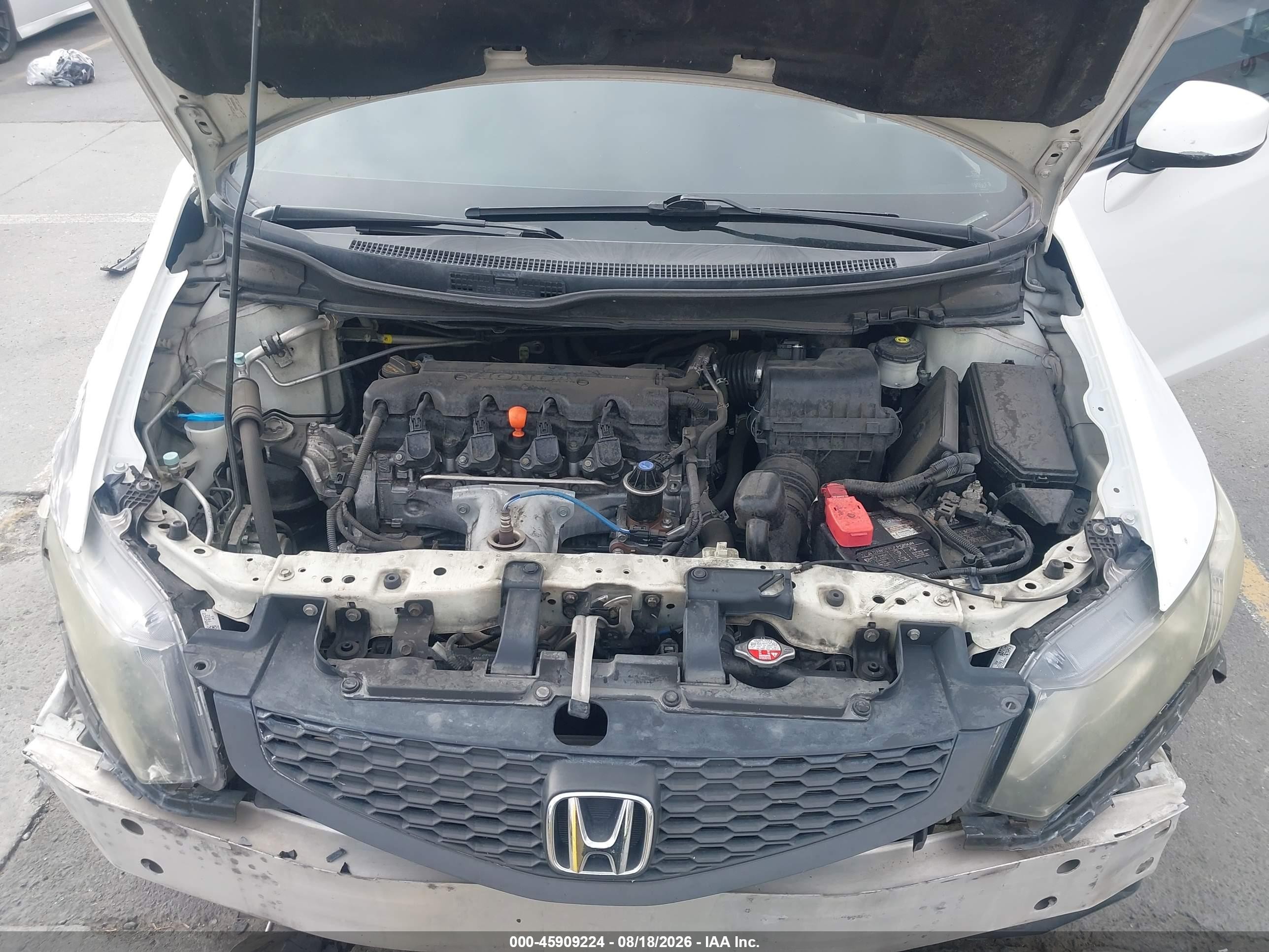 2013 Honda Civic Ex Белый vin: 2HGFG3B86DH515873