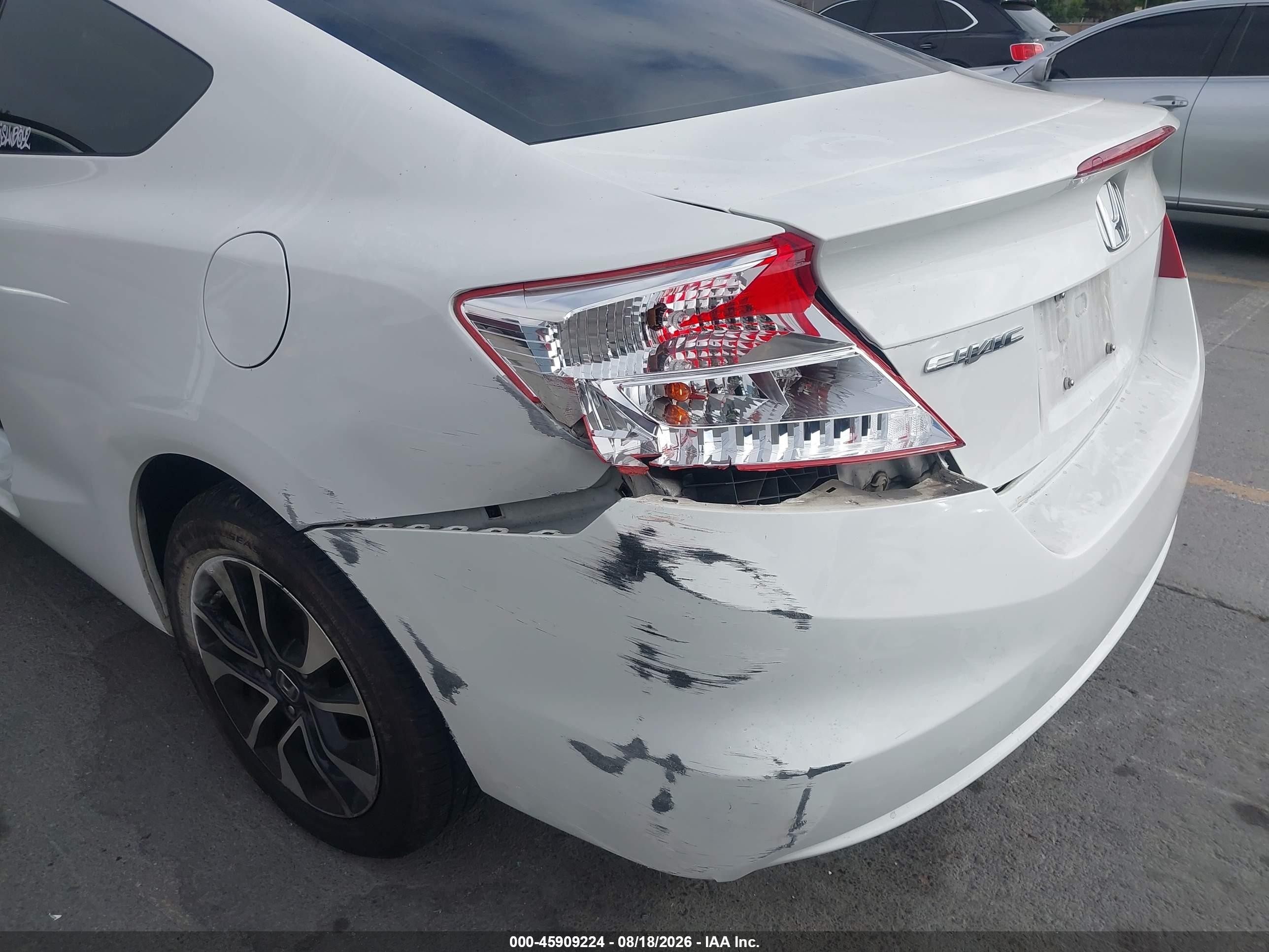 2013 Honda Civic Ex Белый vin: 2HGFG3B86DH515873