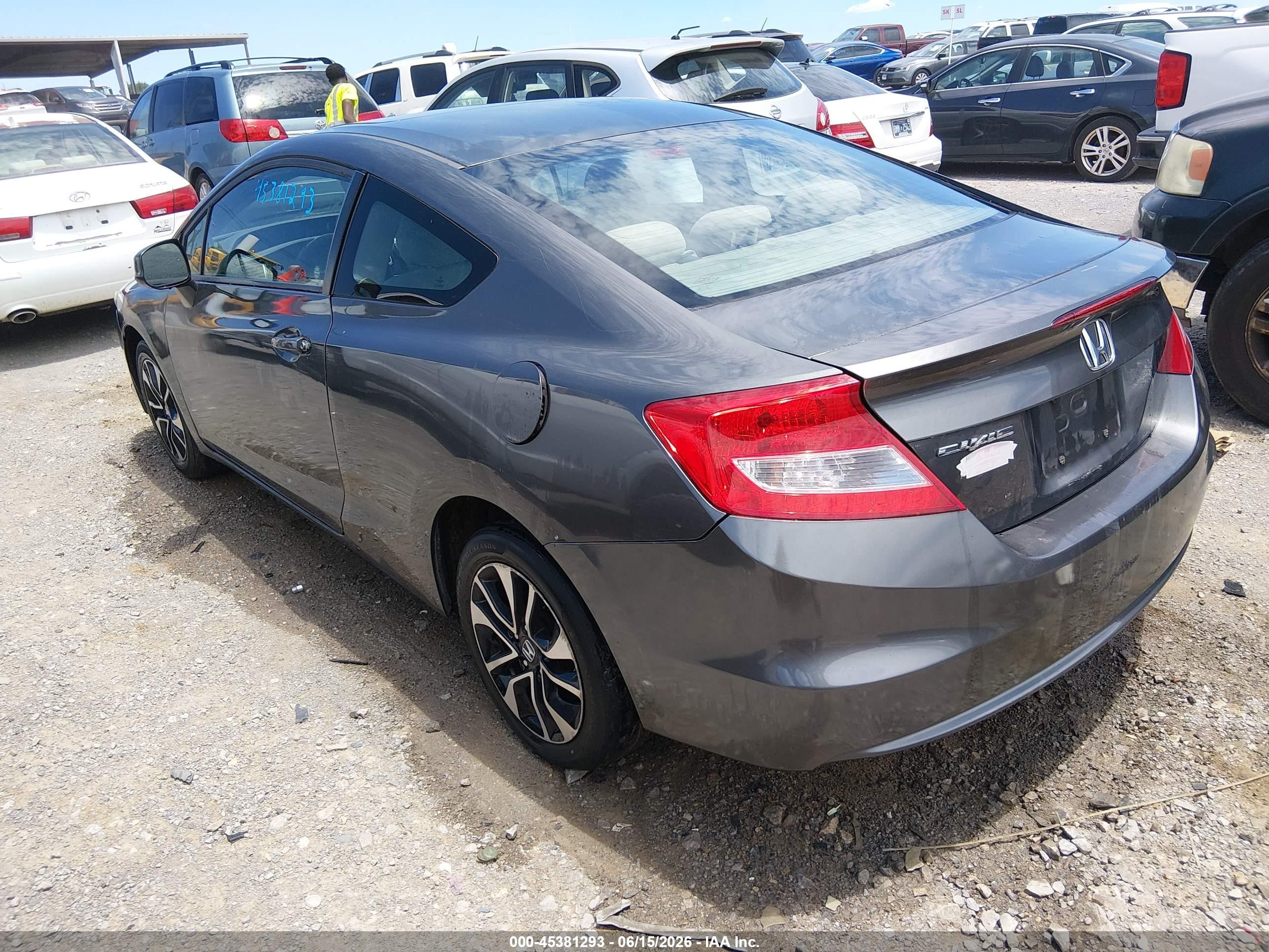 2013 Honda Civic Ex Gray vin: 2HGFG3B86DH516859