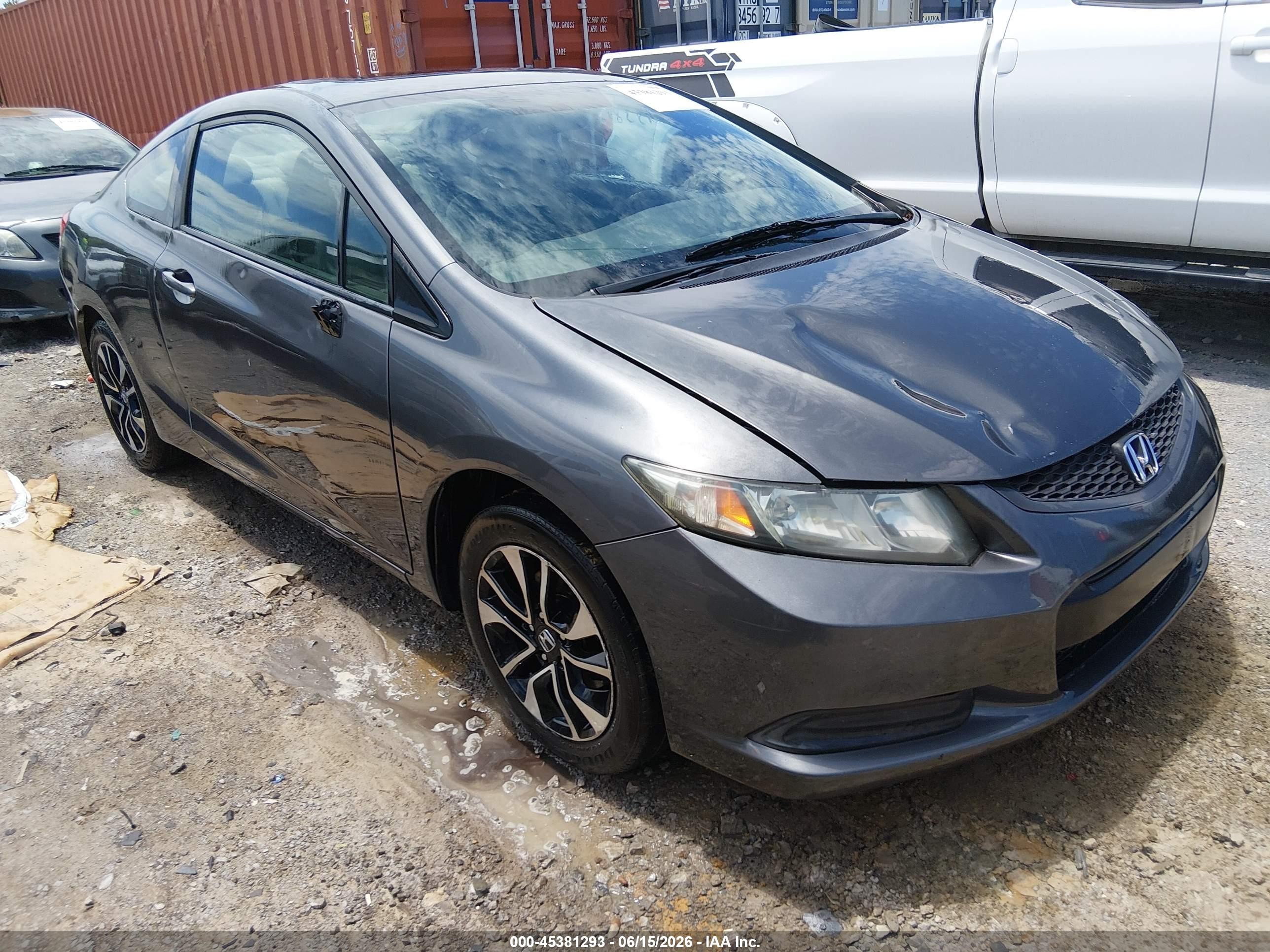 2013 Honda Civic Ex Gray vin: 2HGFG3B86DH516859