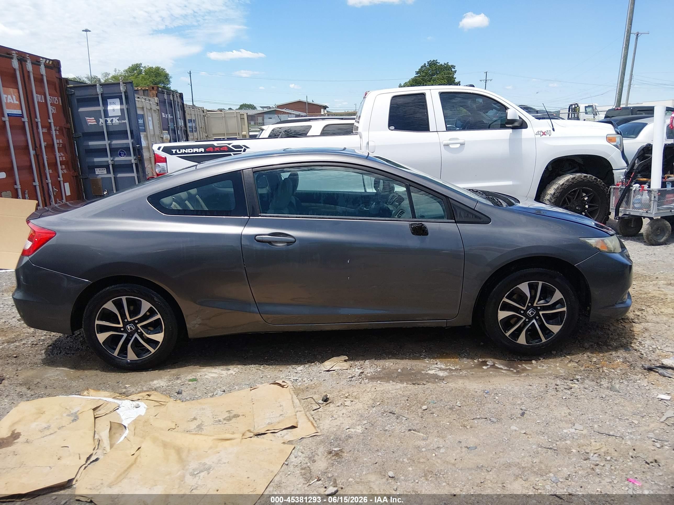 2013 Honda Civic Ex Gray vin: 2HGFG3B86DH516859