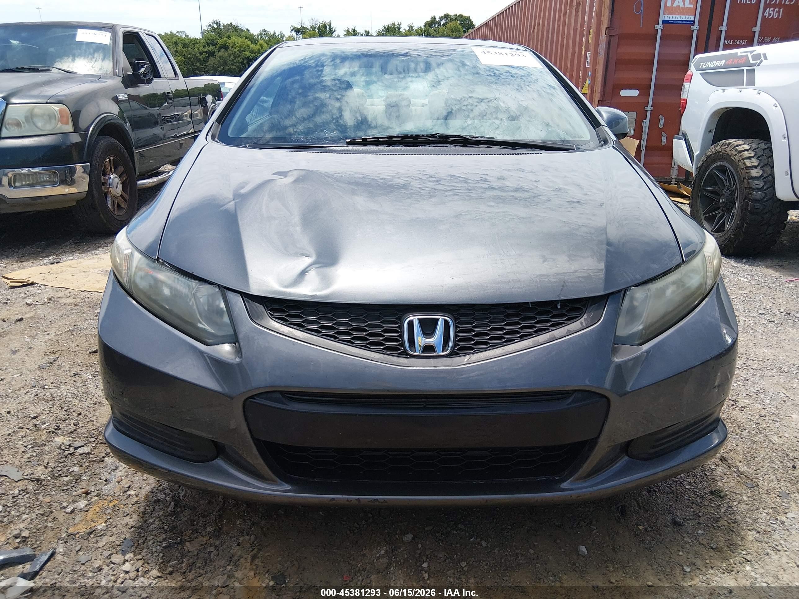 2013 Honda Civic Ex Gray vin: 2HGFG3B86DH516859
