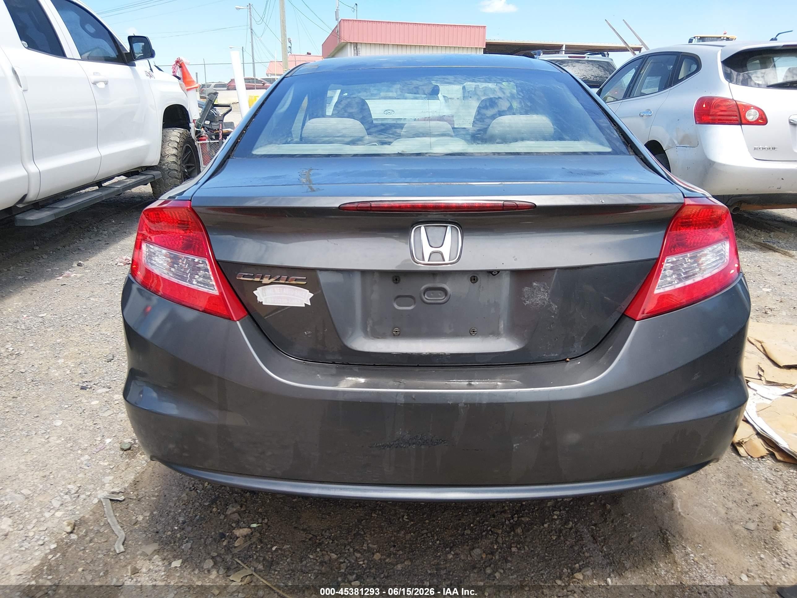 2013 Honda Civic Ex Gray vin: 2HGFG3B86DH516859