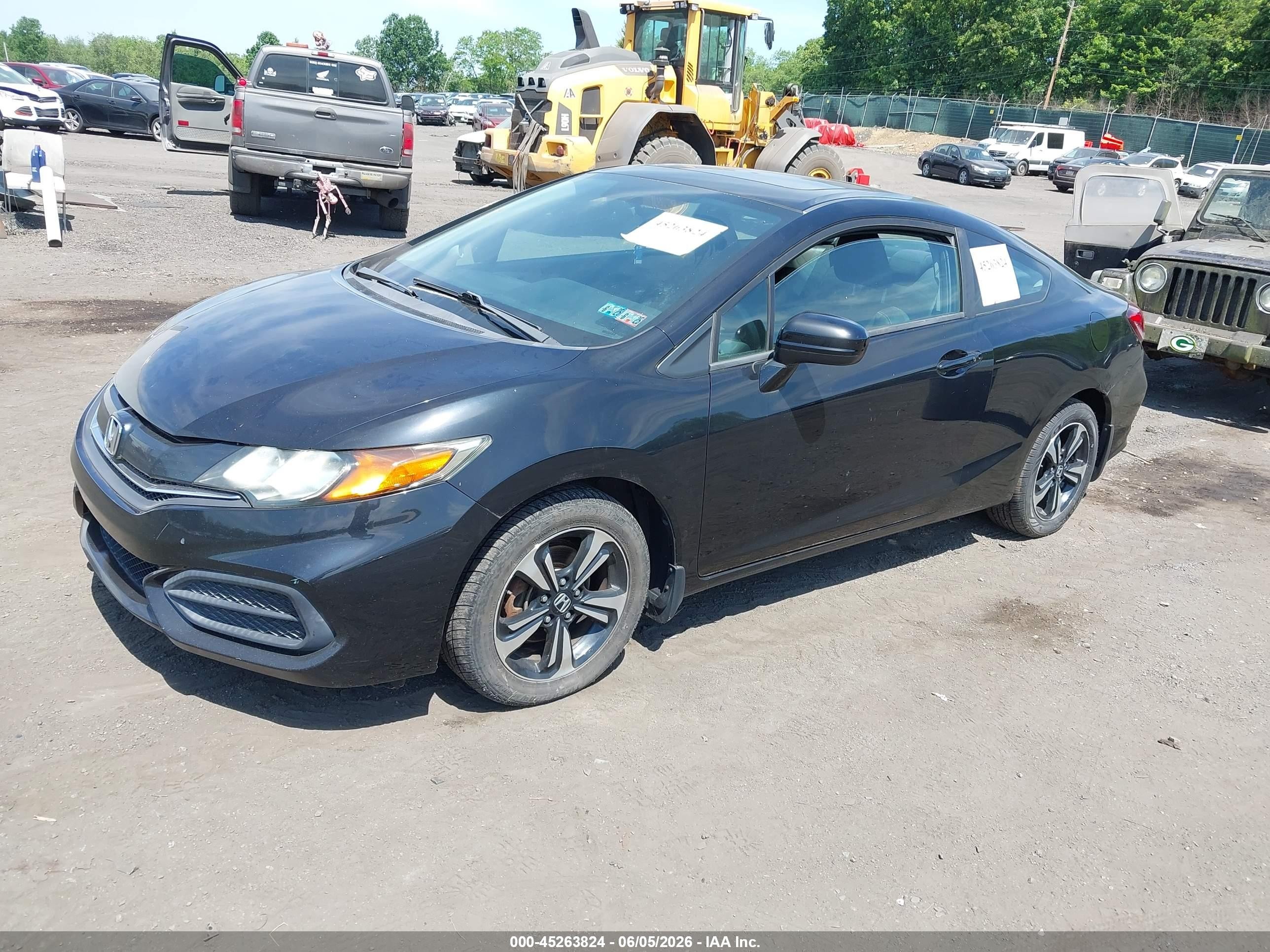2014 Honda Civic Ex Черный vin: 2HGFG3B86EH515681