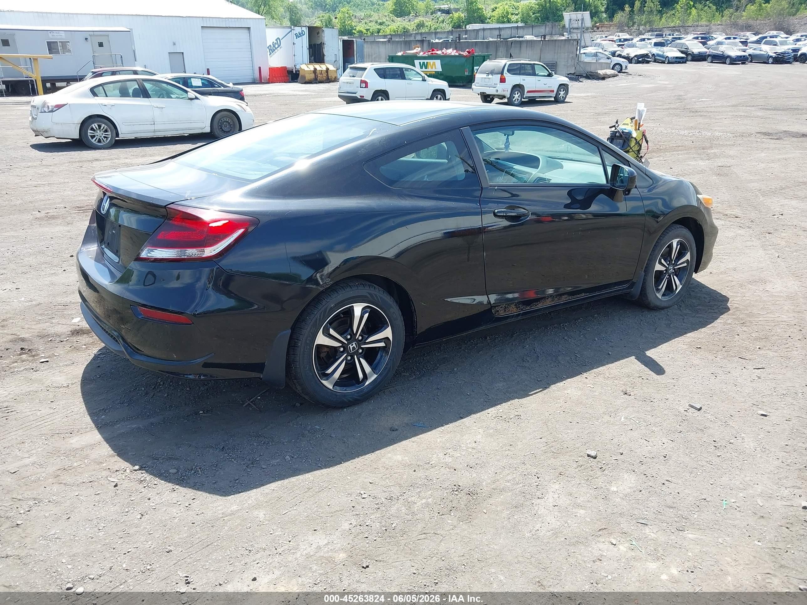 2014 Honda Civic Ex Черный vin: 2HGFG3B86EH515681