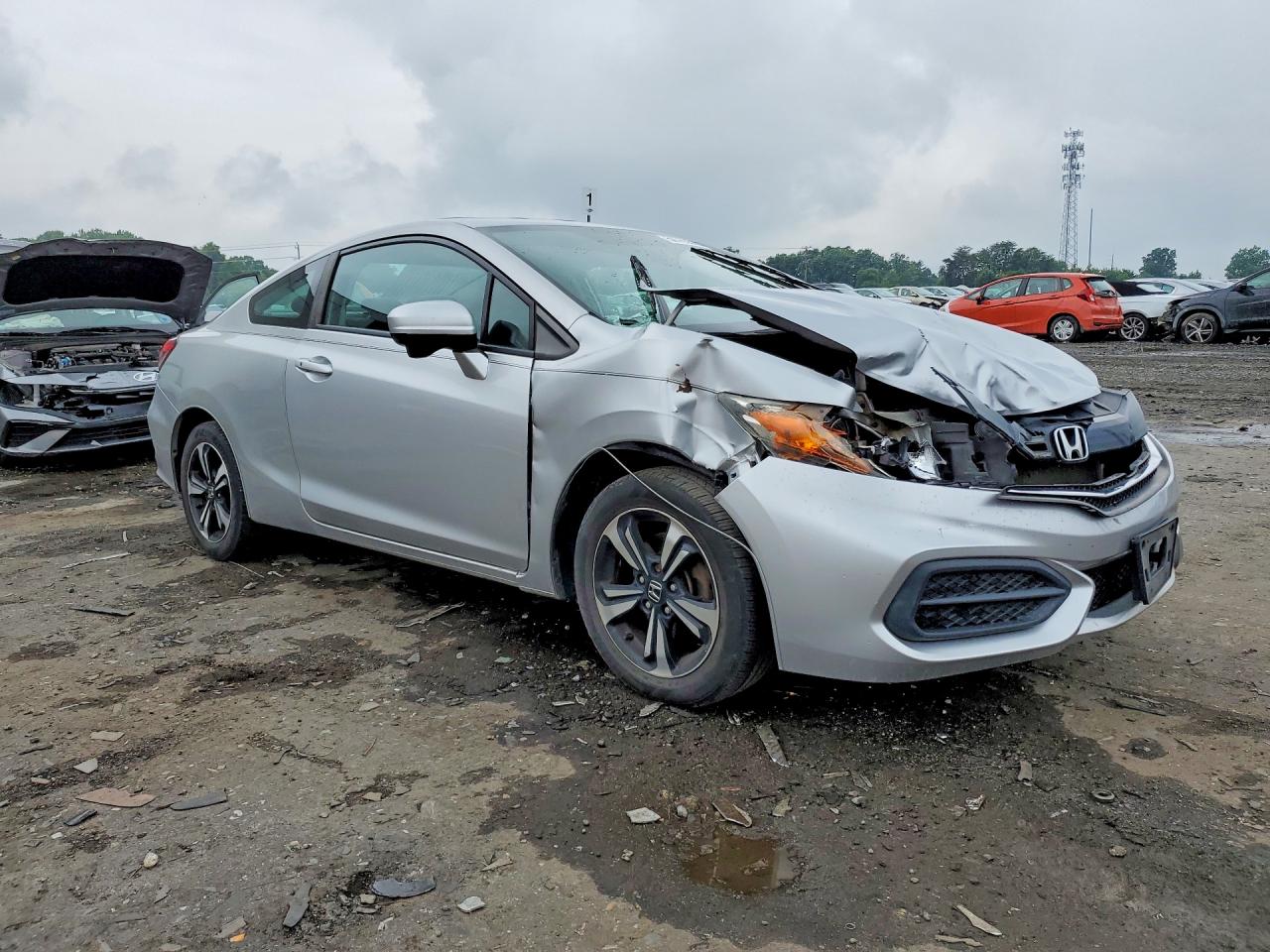 2014 Honda Civic Ex Silver vin: 2HGFG3B86EH521464