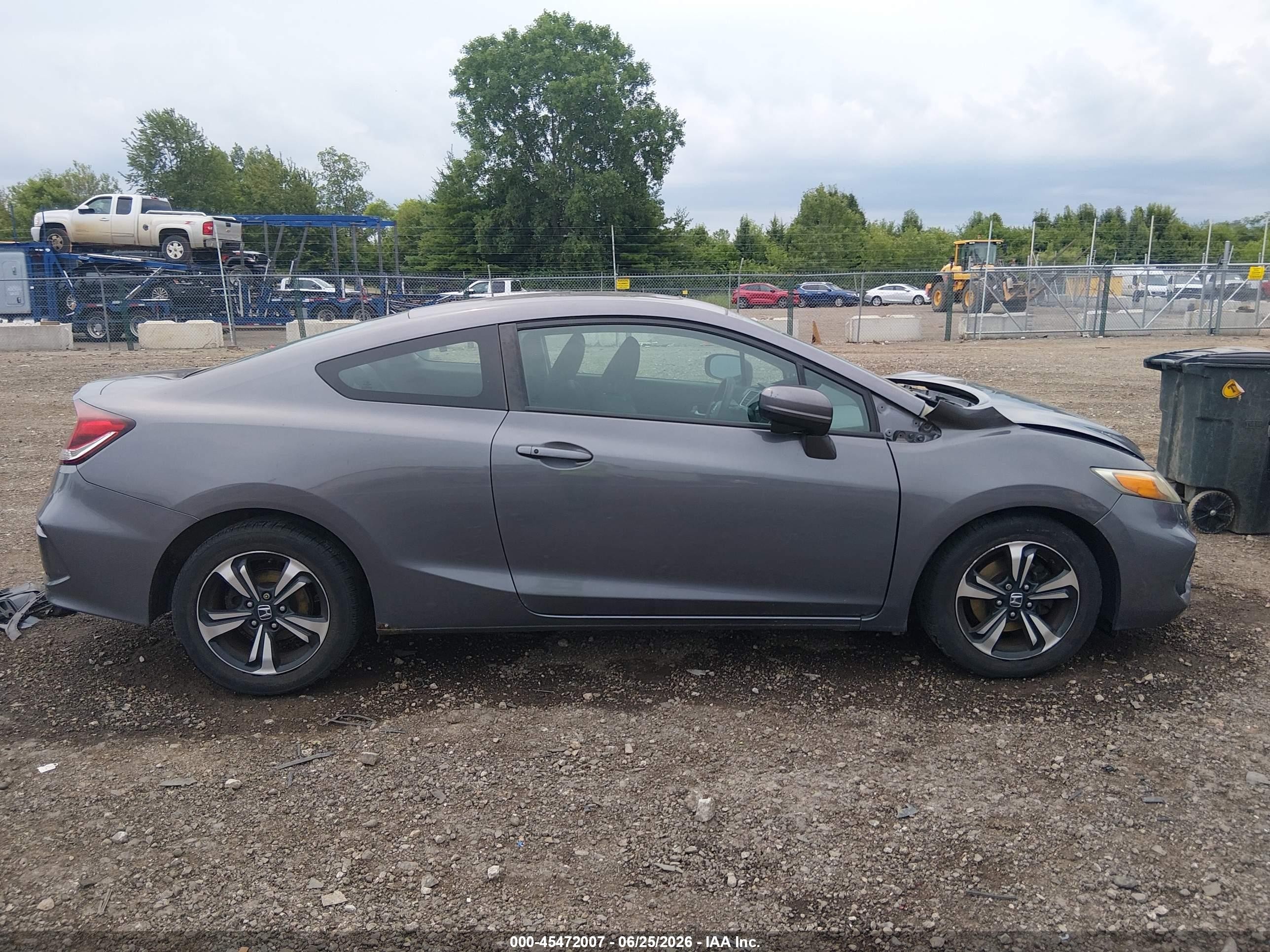 2015 Honda Civic Ex Серый vin: 2HGFG3B86FH517559