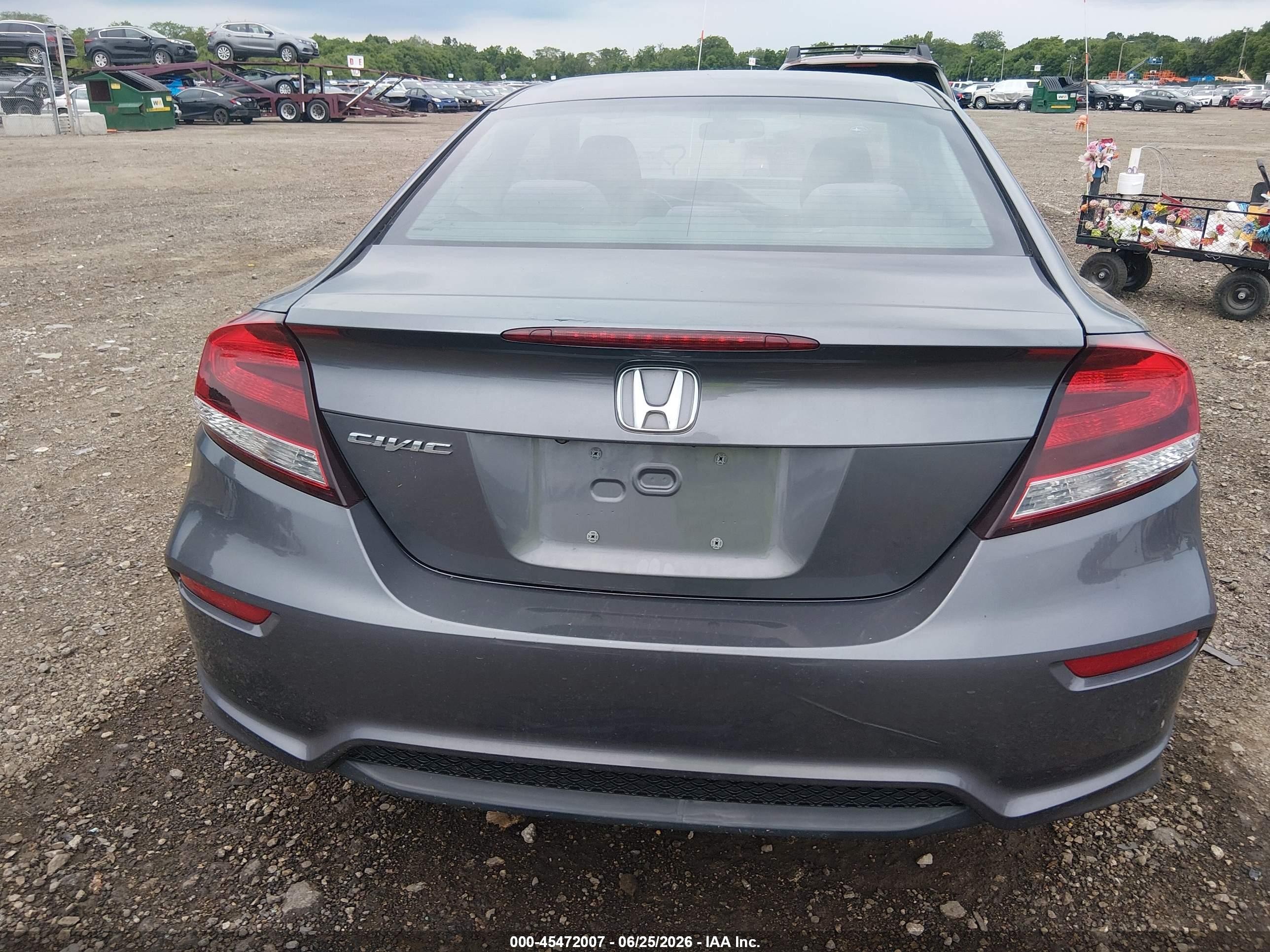 2015 Honda Civic Ex Серый vin: 2HGFG3B86FH517559