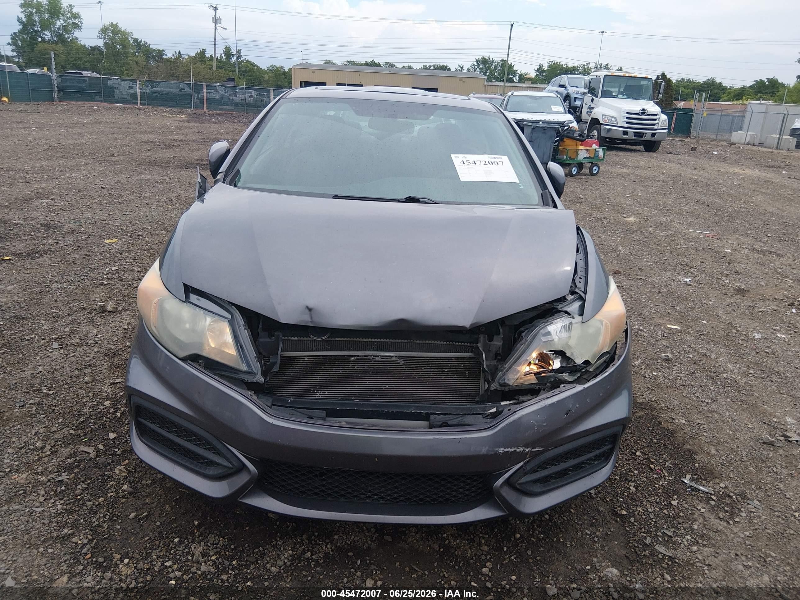 2015 Honda Civic Ex Серый vin: 2HGFG3B86FH517559