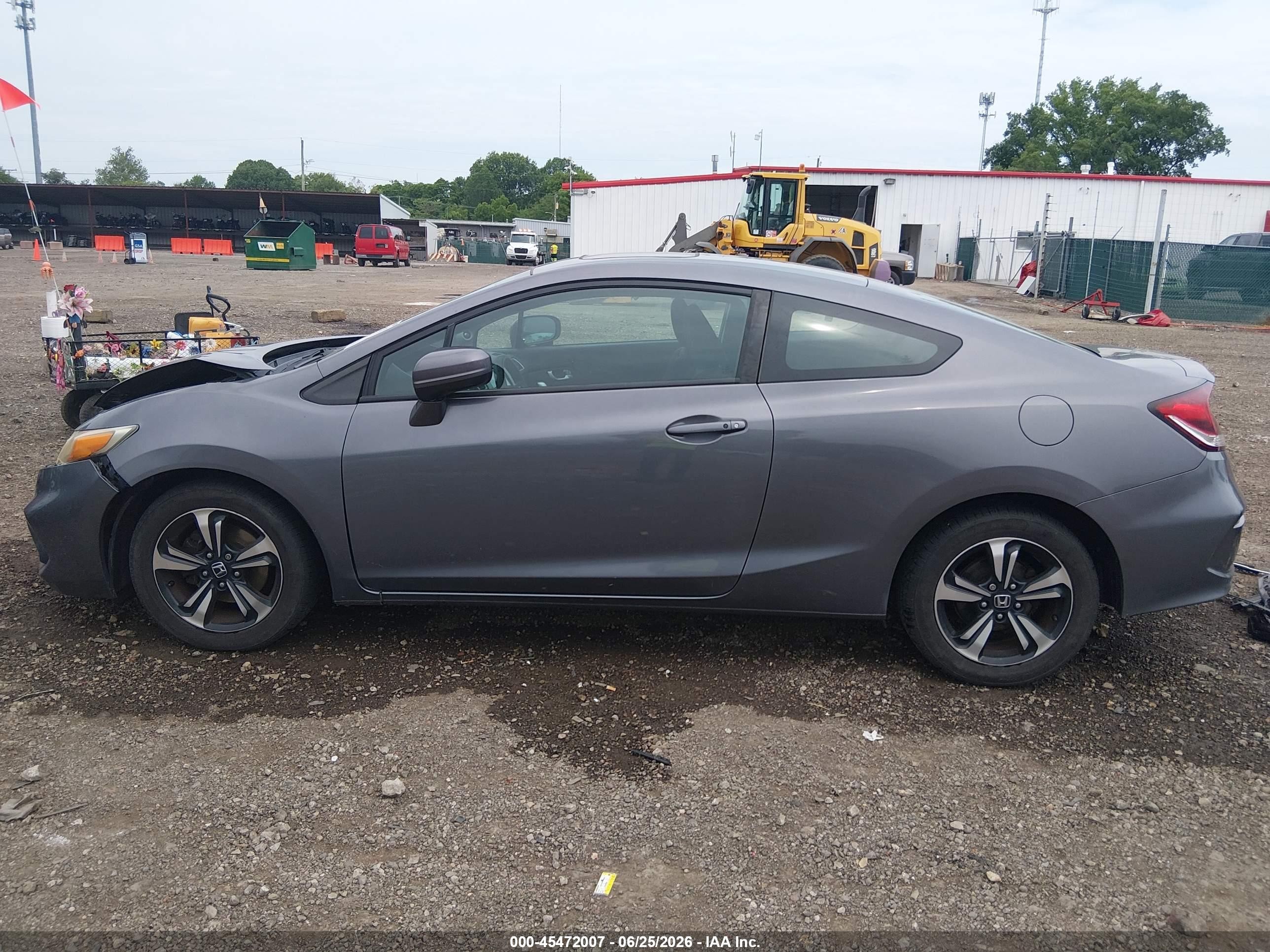 2015 Honda Civic Ex Серый vin: 2HGFG3B86FH517559