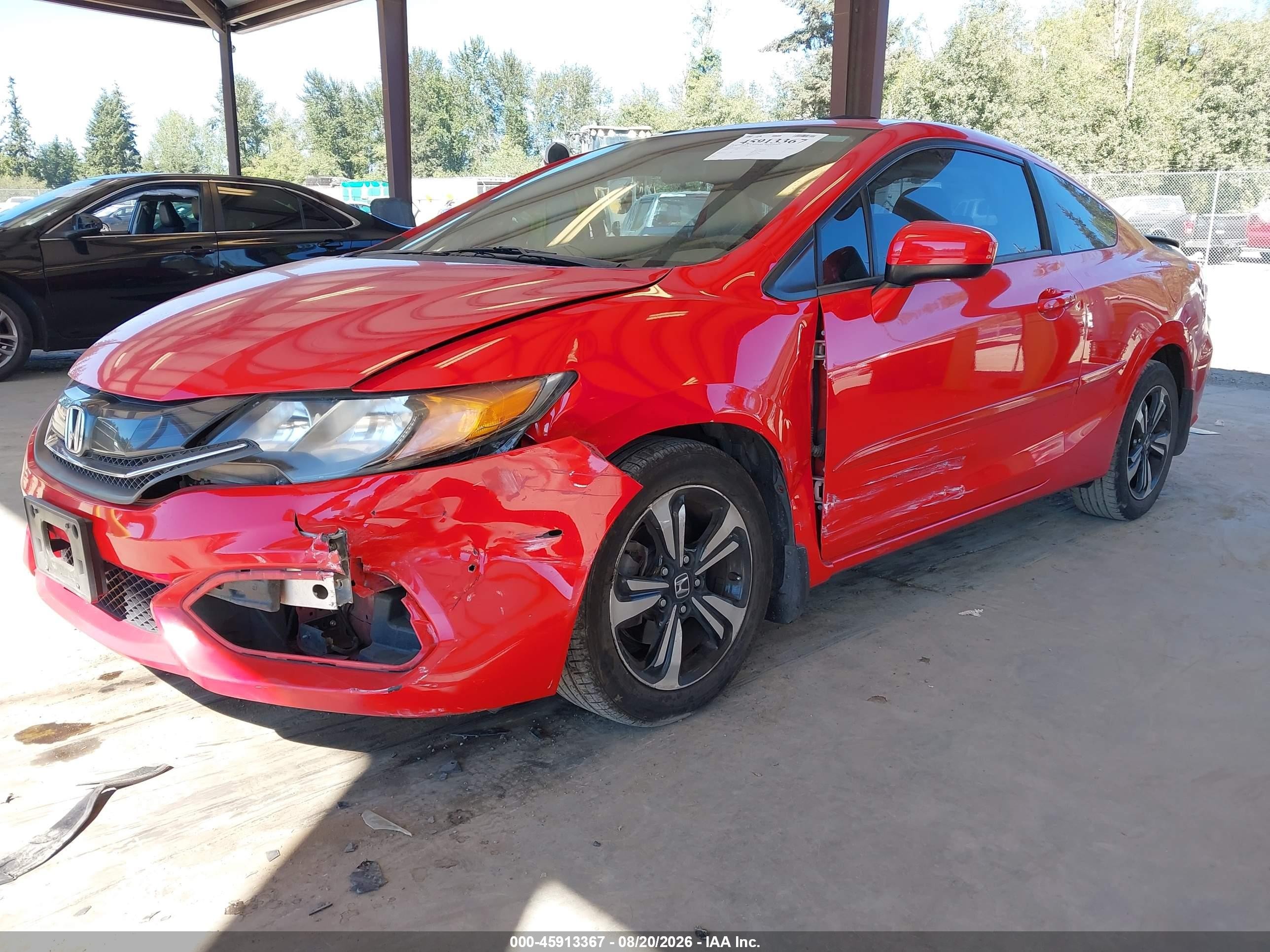 2015 Honda Civic Ex Red vin: 2HGFG3B86FH531154