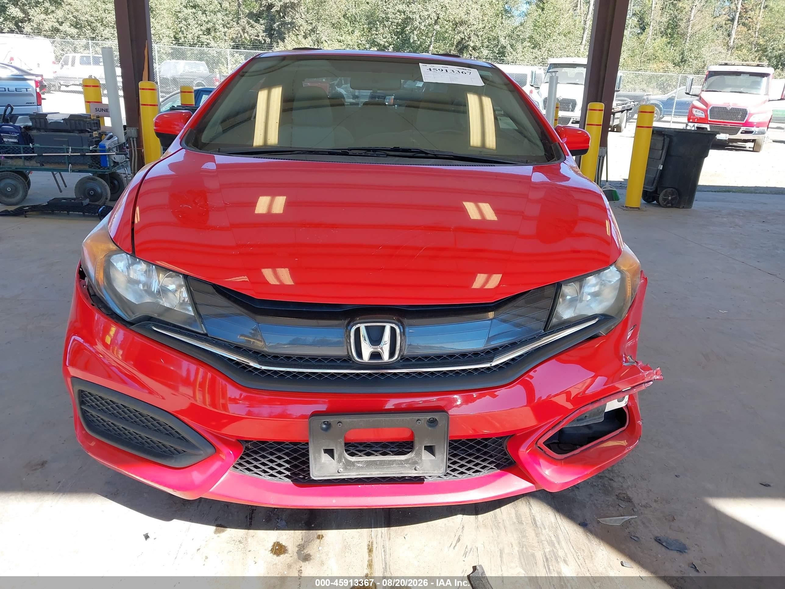 2015 Honda Civic Ex Red vin: 2HGFG3B86FH531154
