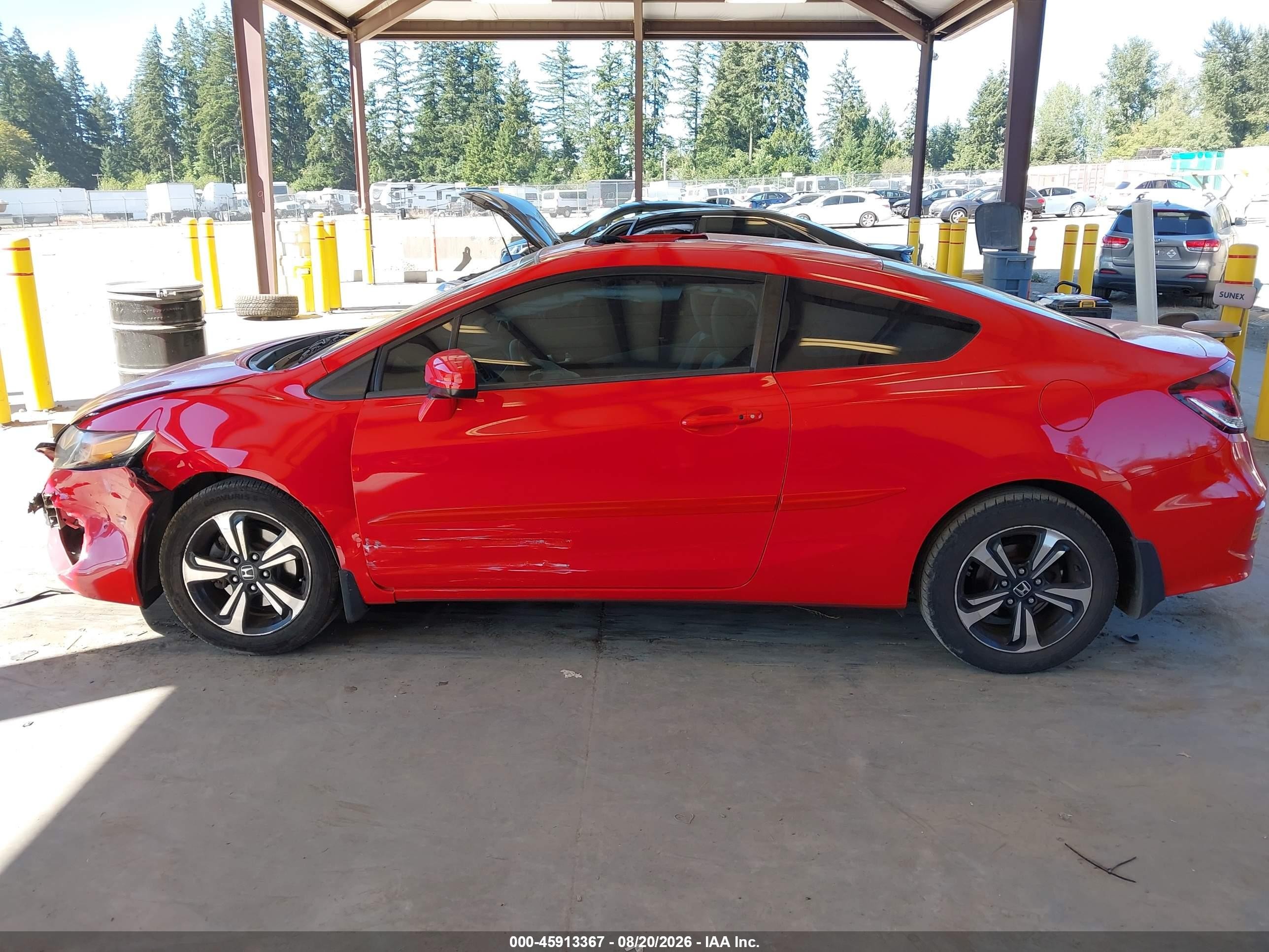 2015 Honda Civic Ex Red vin: 2HGFG3B86FH531154