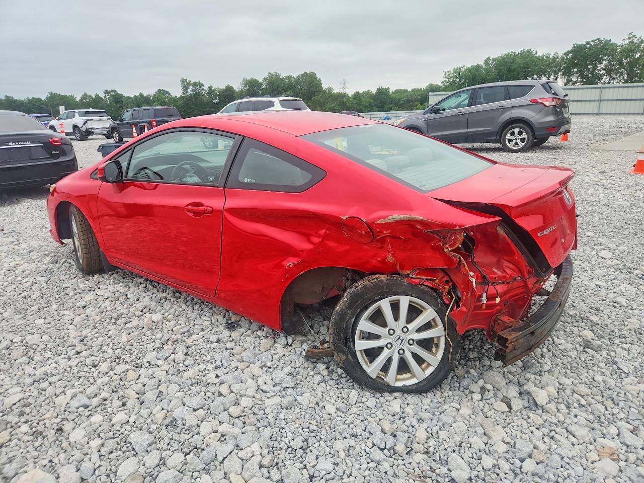 2012 Honda Civic Ex Red vin: 2HGFG3B87CH526251