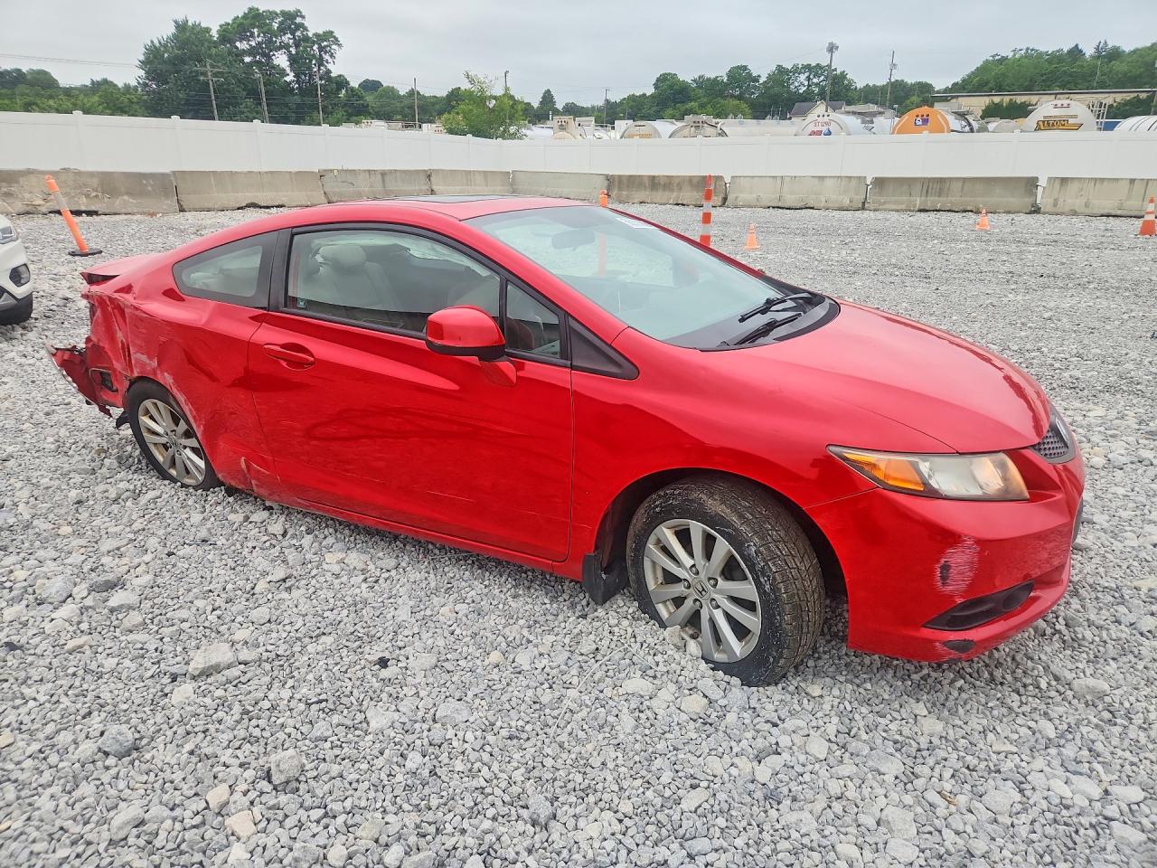 2012 Honda Civic Ex Red vin: 2HGFG3B87CH526251