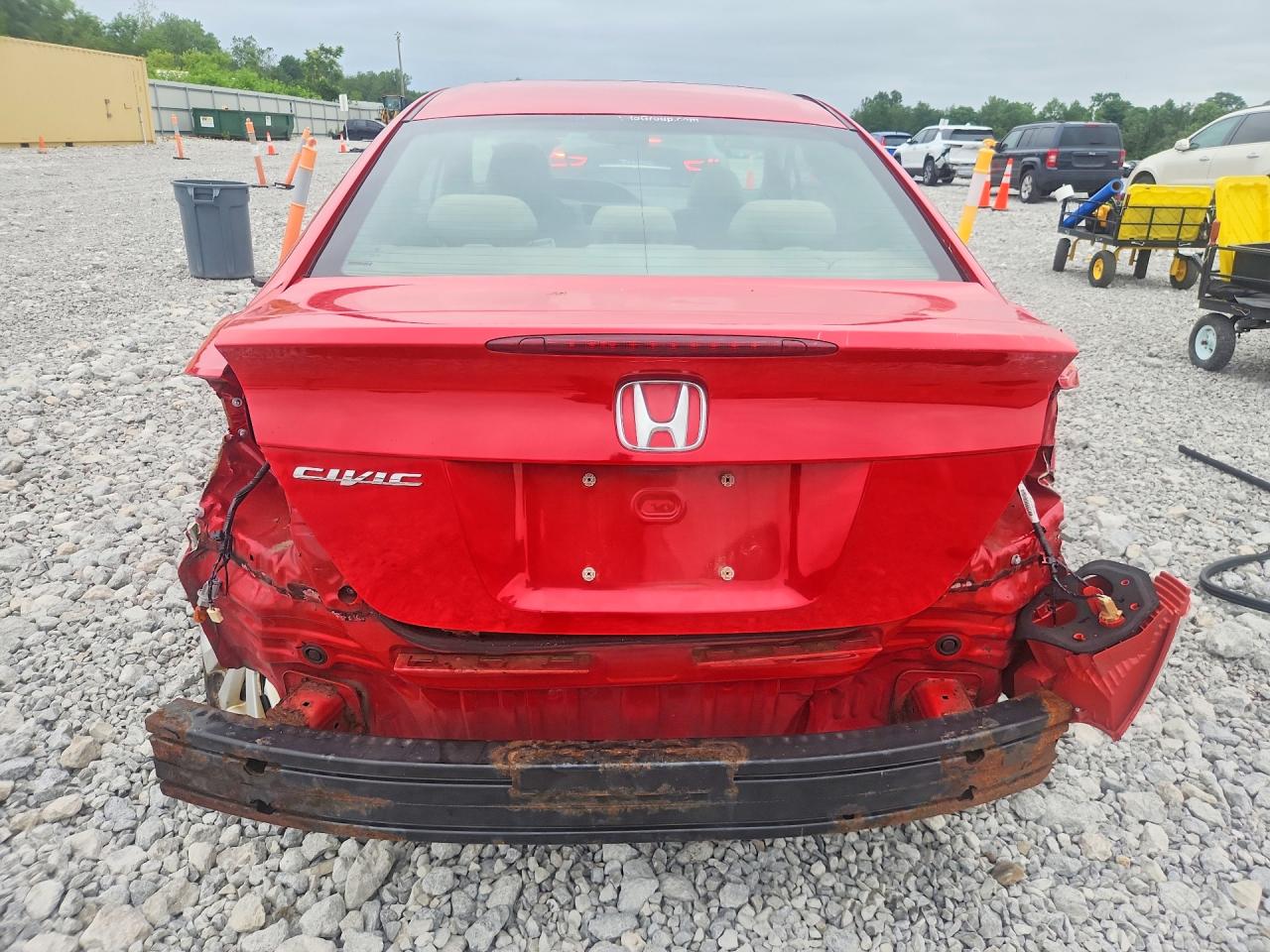 2012 Honda Civic Ex Red vin: 2HGFG3B87CH526251