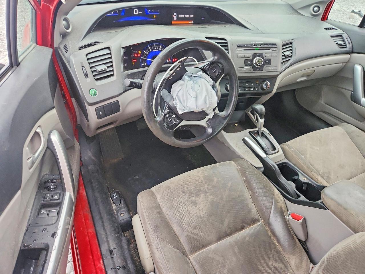 2012 Honda Civic Ex Red vin: 2HGFG3B87CH526251