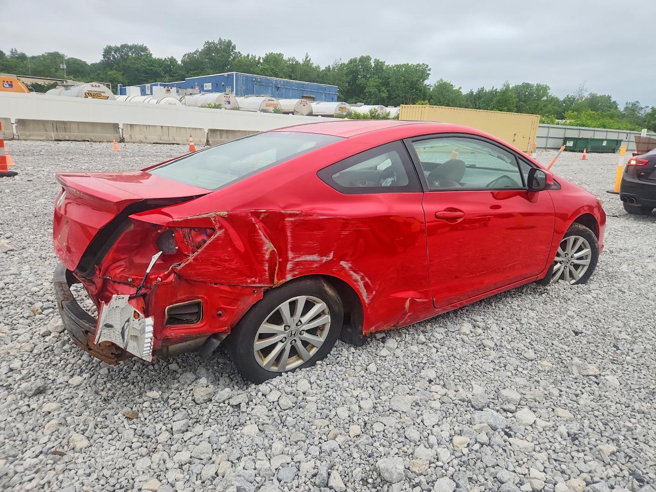 2012 Honda Civic Ex Red vin: 2HGFG3B87CH526251
