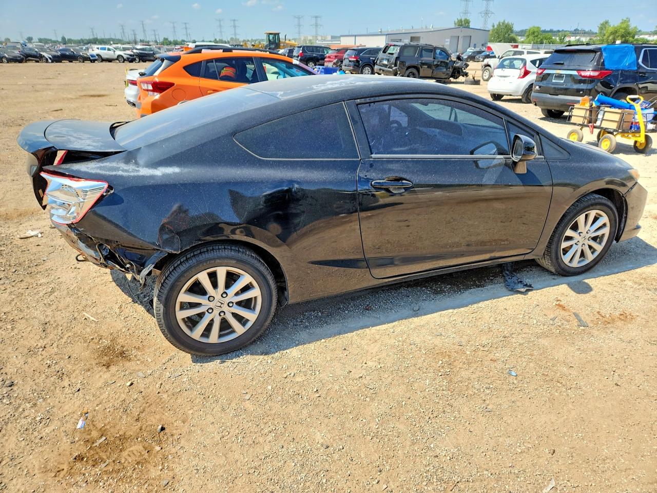2012 Honda Civic Ex Black vin: 2HGFG3B87CH534401