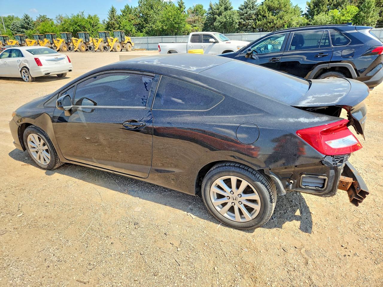 2012 Honda Civic Ex Black vin: 2HGFG3B87CH534401