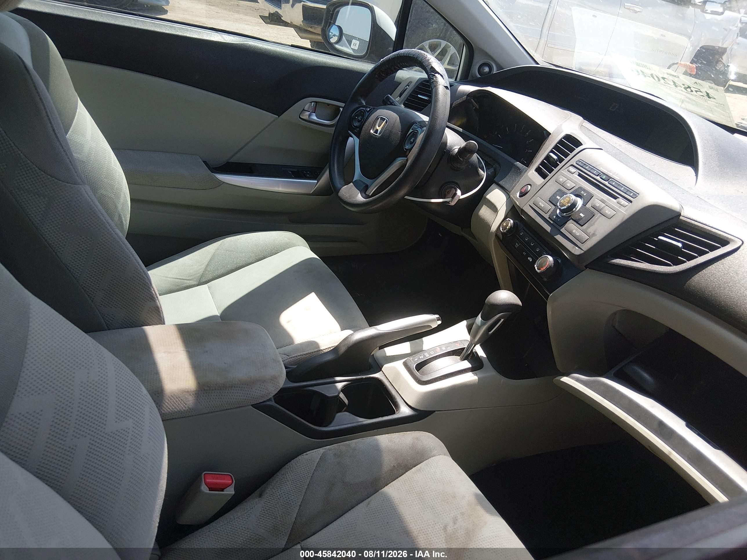 2012 Honda Civic Ex White vin: 2HGFG3B87CH545785