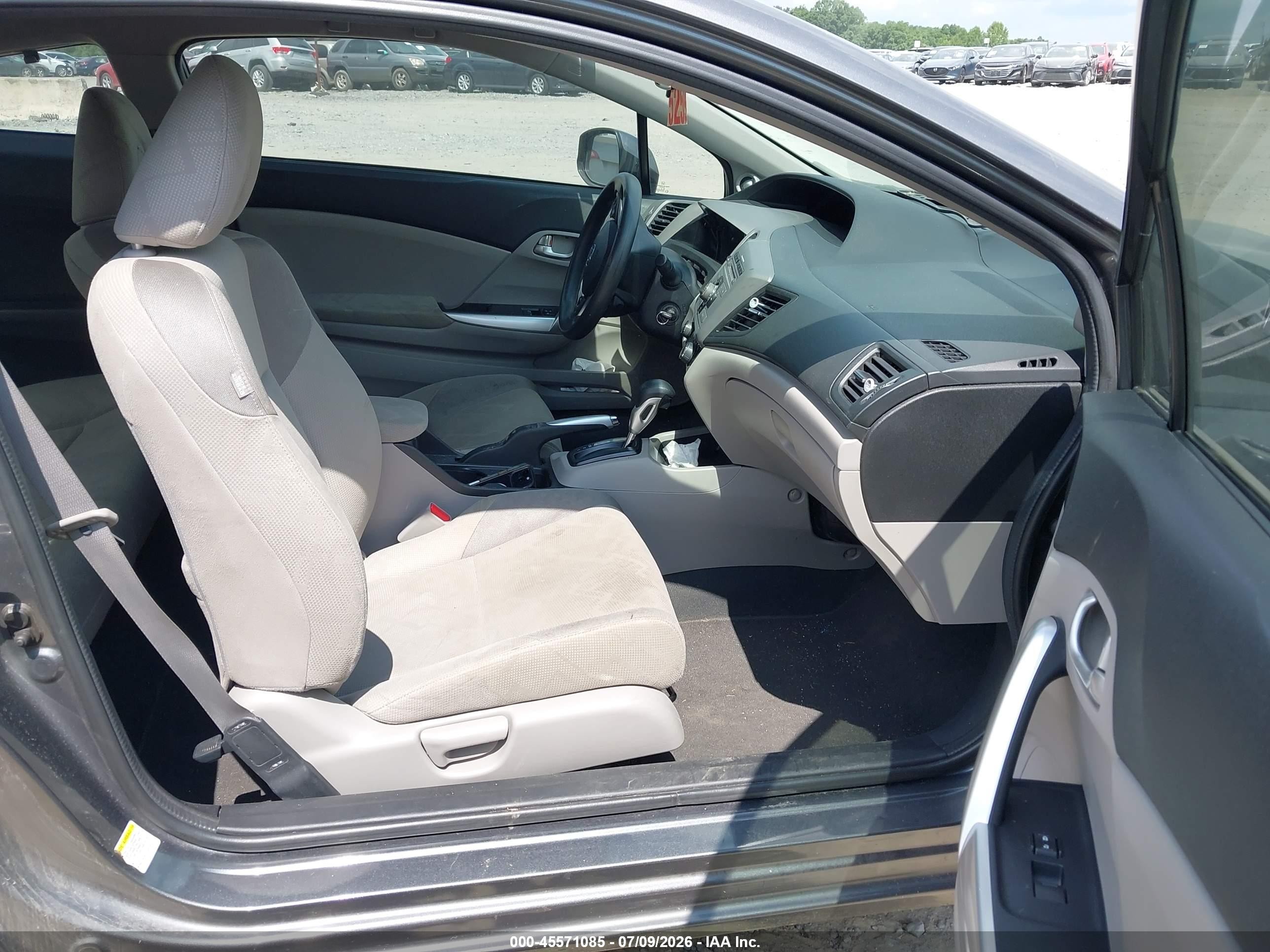 2012 Honda Civic Ex Gray vin: 2HGFG3B87CH560108