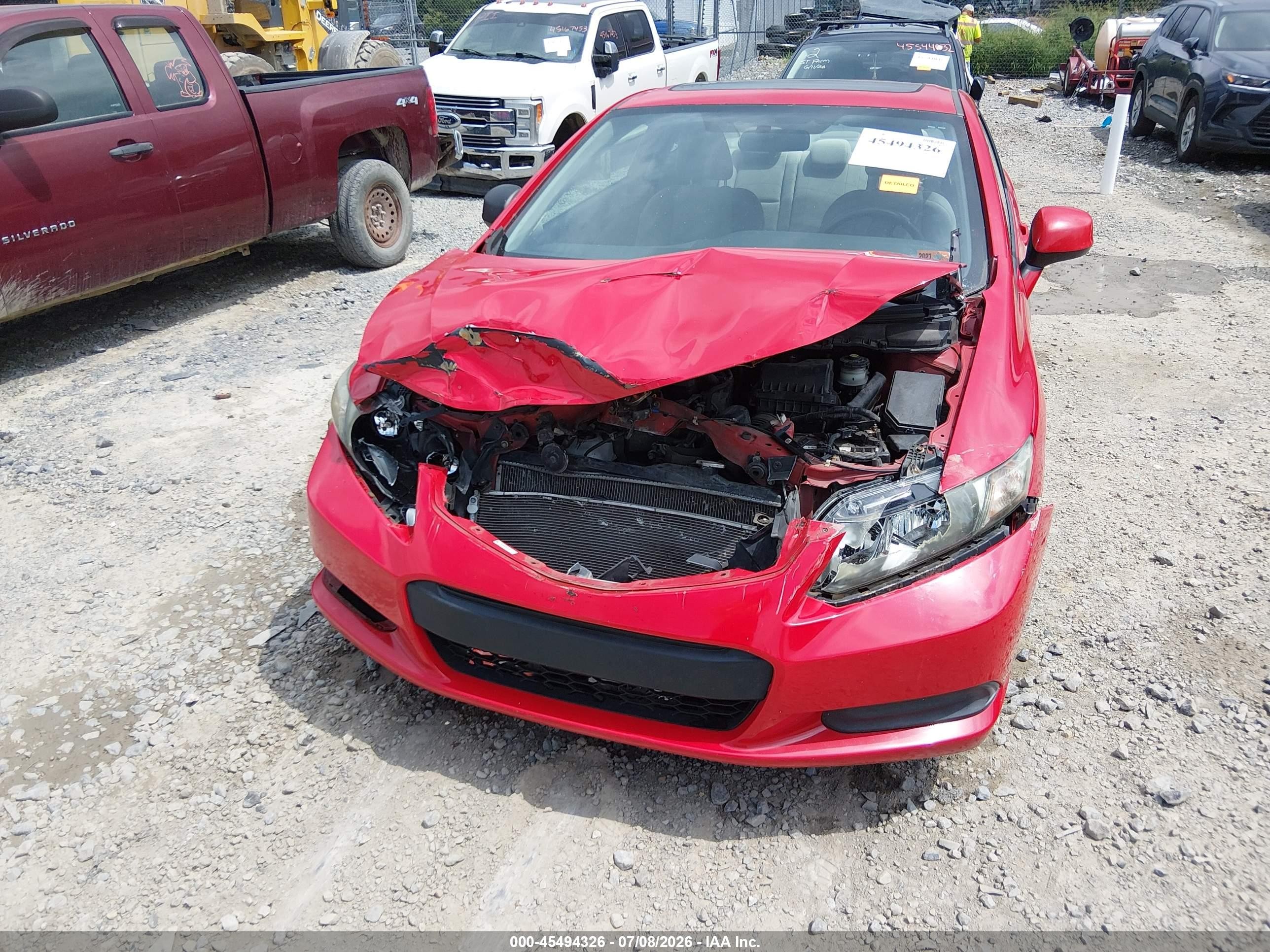 2013 Honda Civic Ex Red vin: 2HGFG3B87DH510178